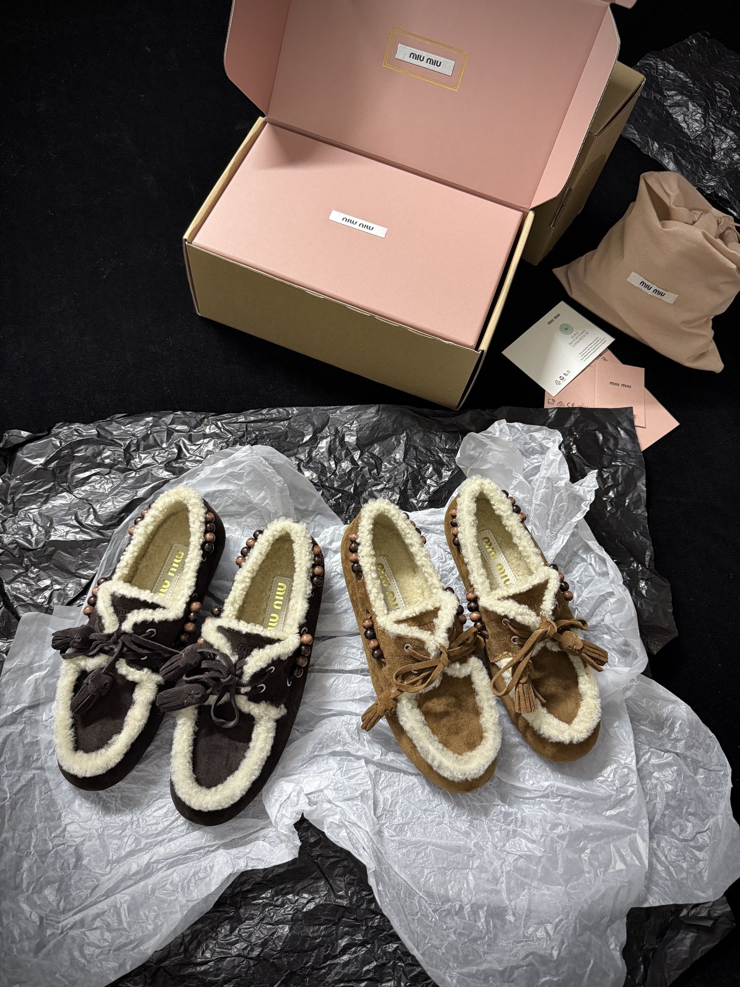 Miu Miu Wool Loafers