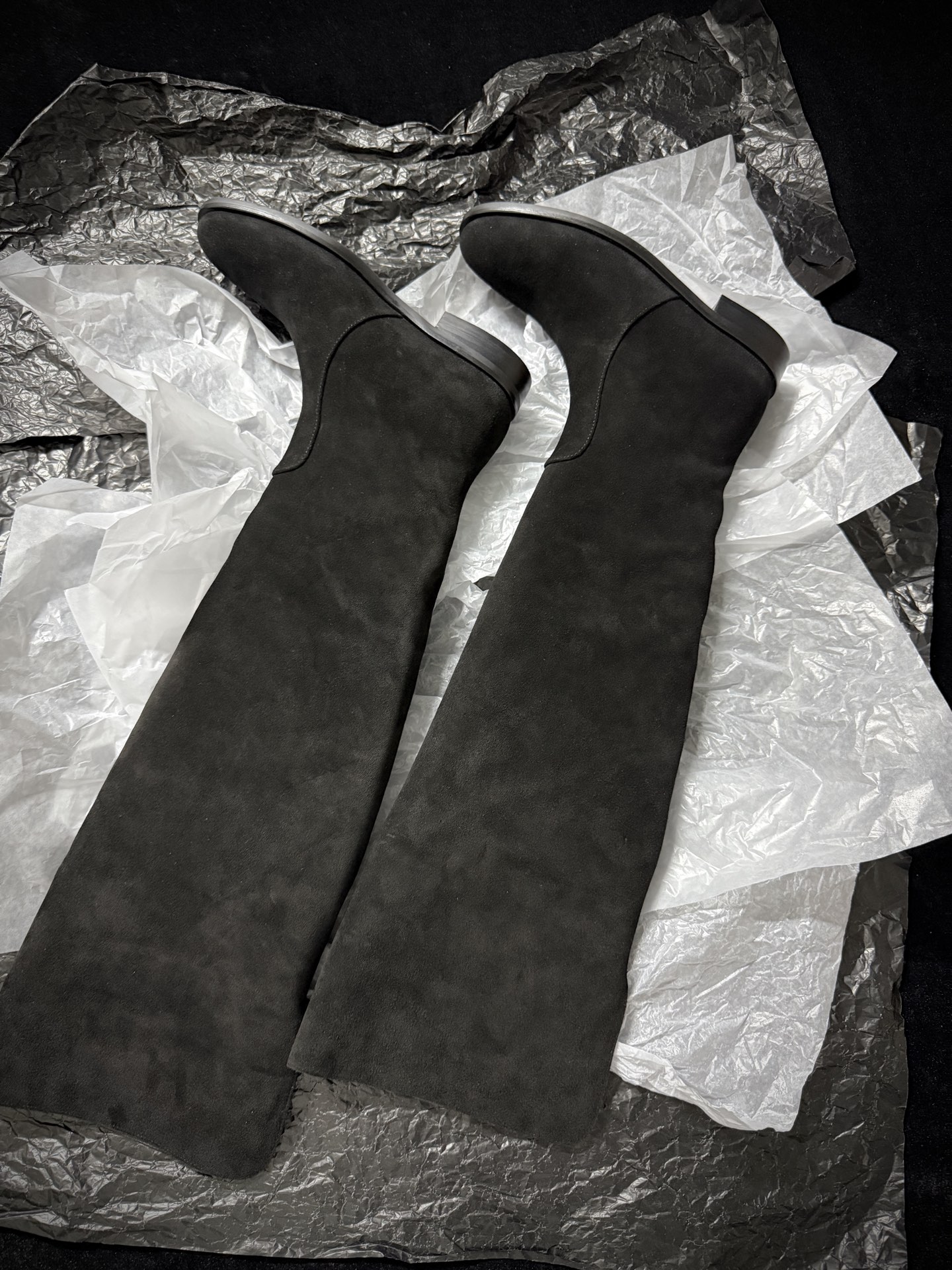 Gianvito Rossi Suede Over-the-Knee Boots