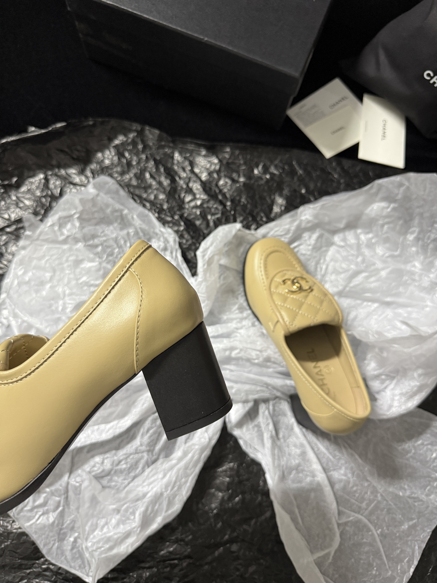 Chanel Quilted Loafers