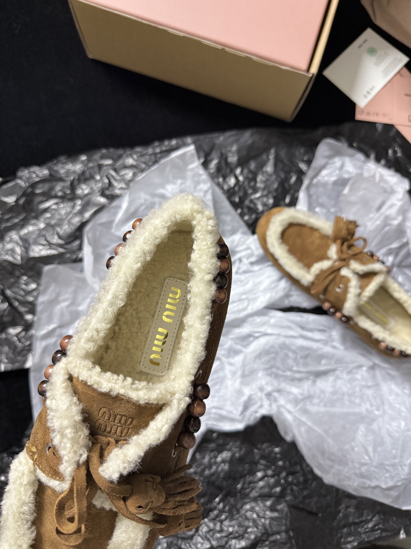 Miu Miu Wool Loafers