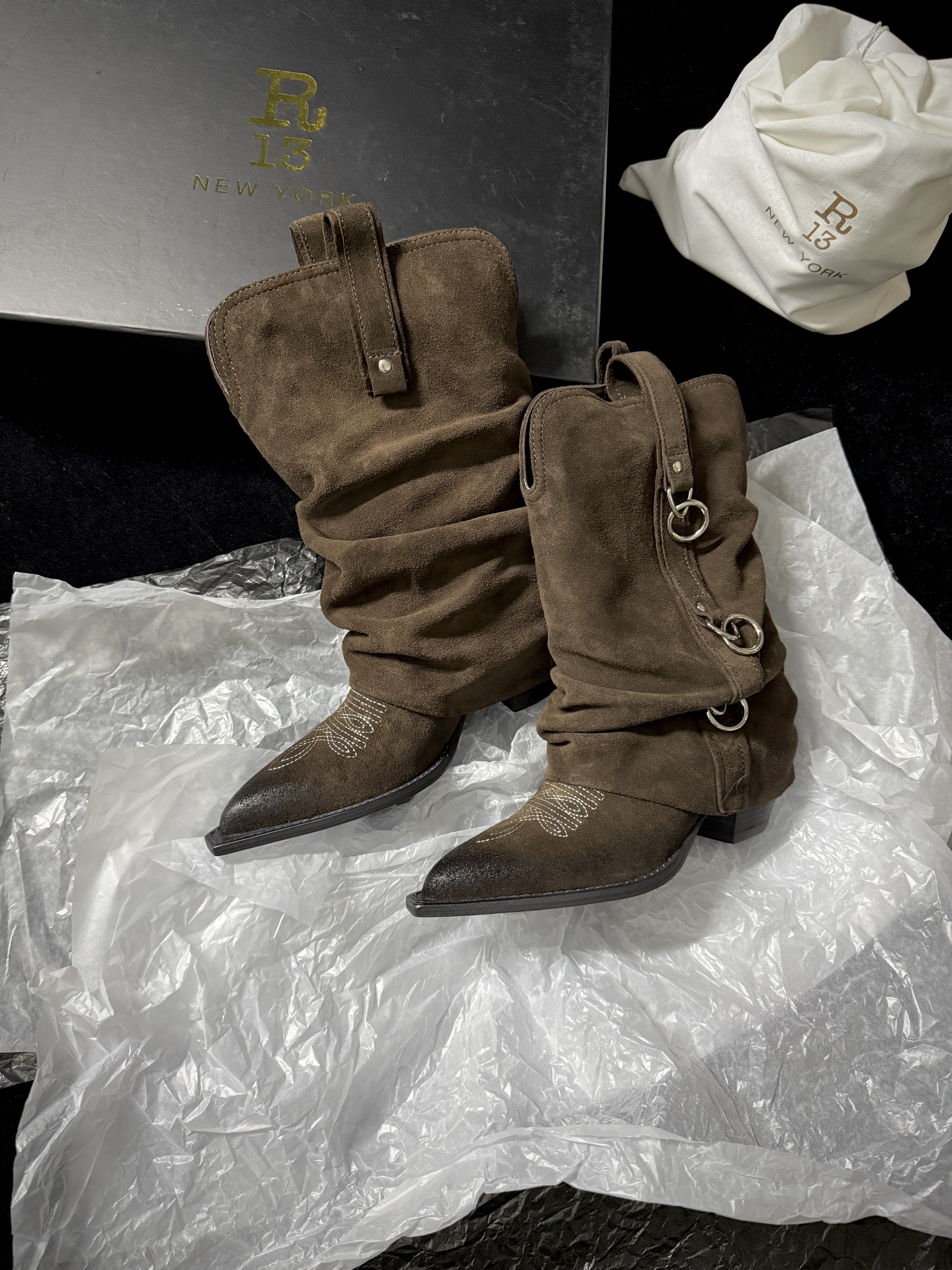 R13 Western Cowboy Boots