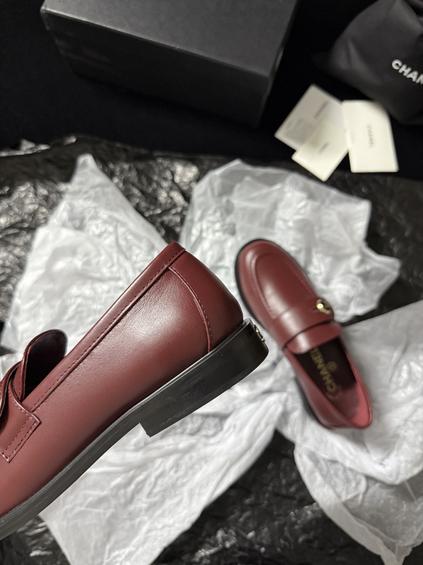 Chanel Glossy Loafers