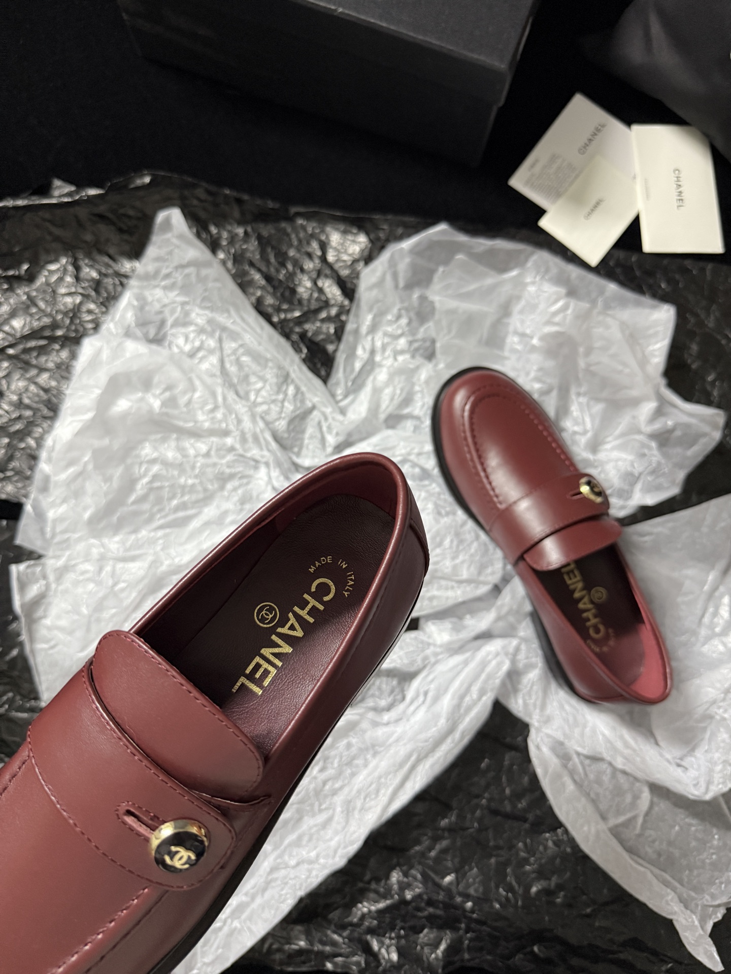 Chanel Glossy Loafers