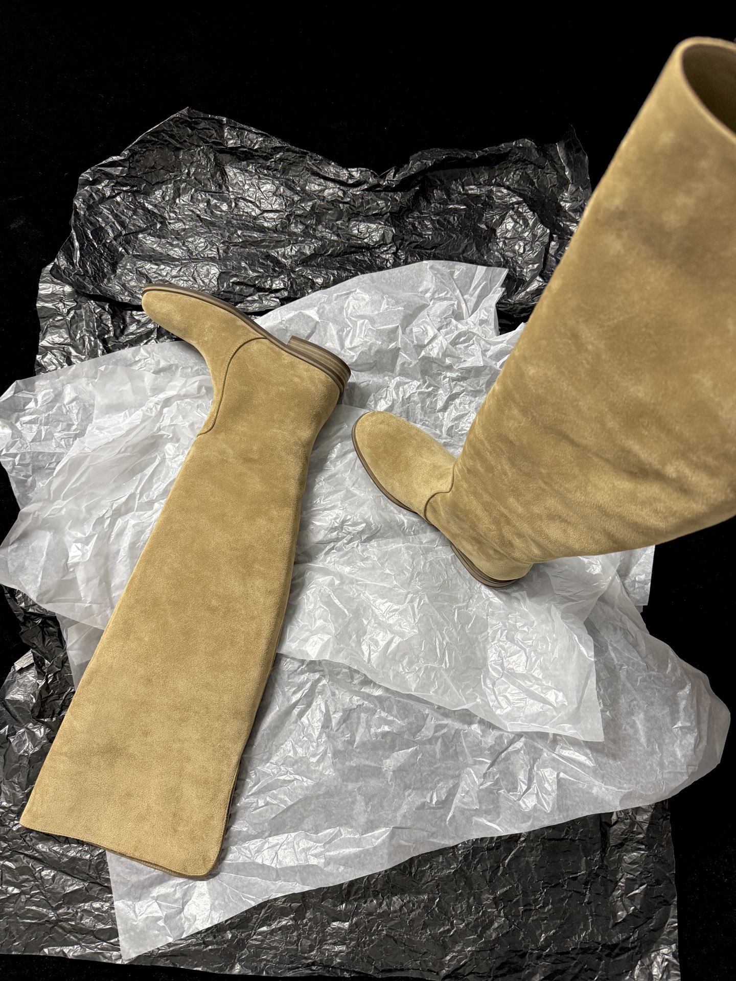 Gianvito Rossi Suede Over-the-Knee Boots