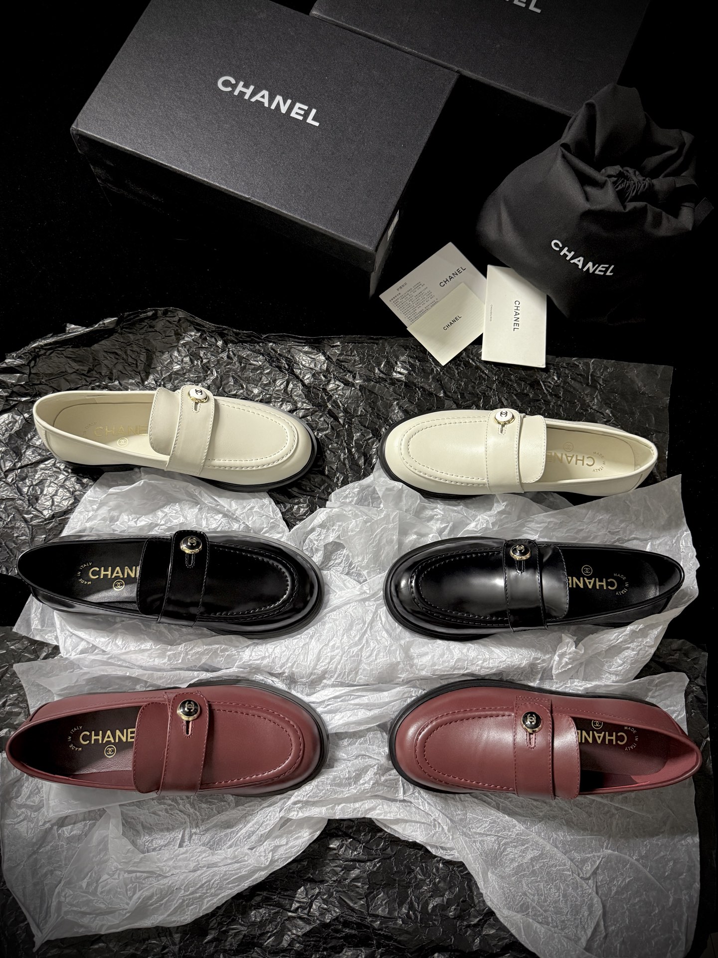 Chanel Glossy Loafers