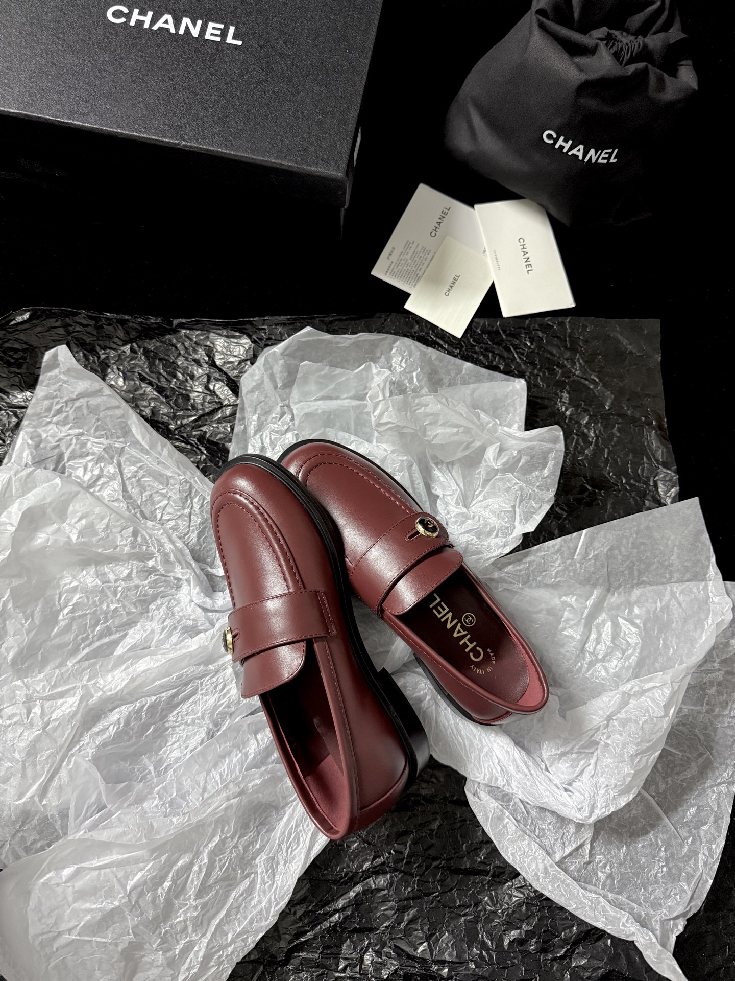 Chanel Glossy Loafers