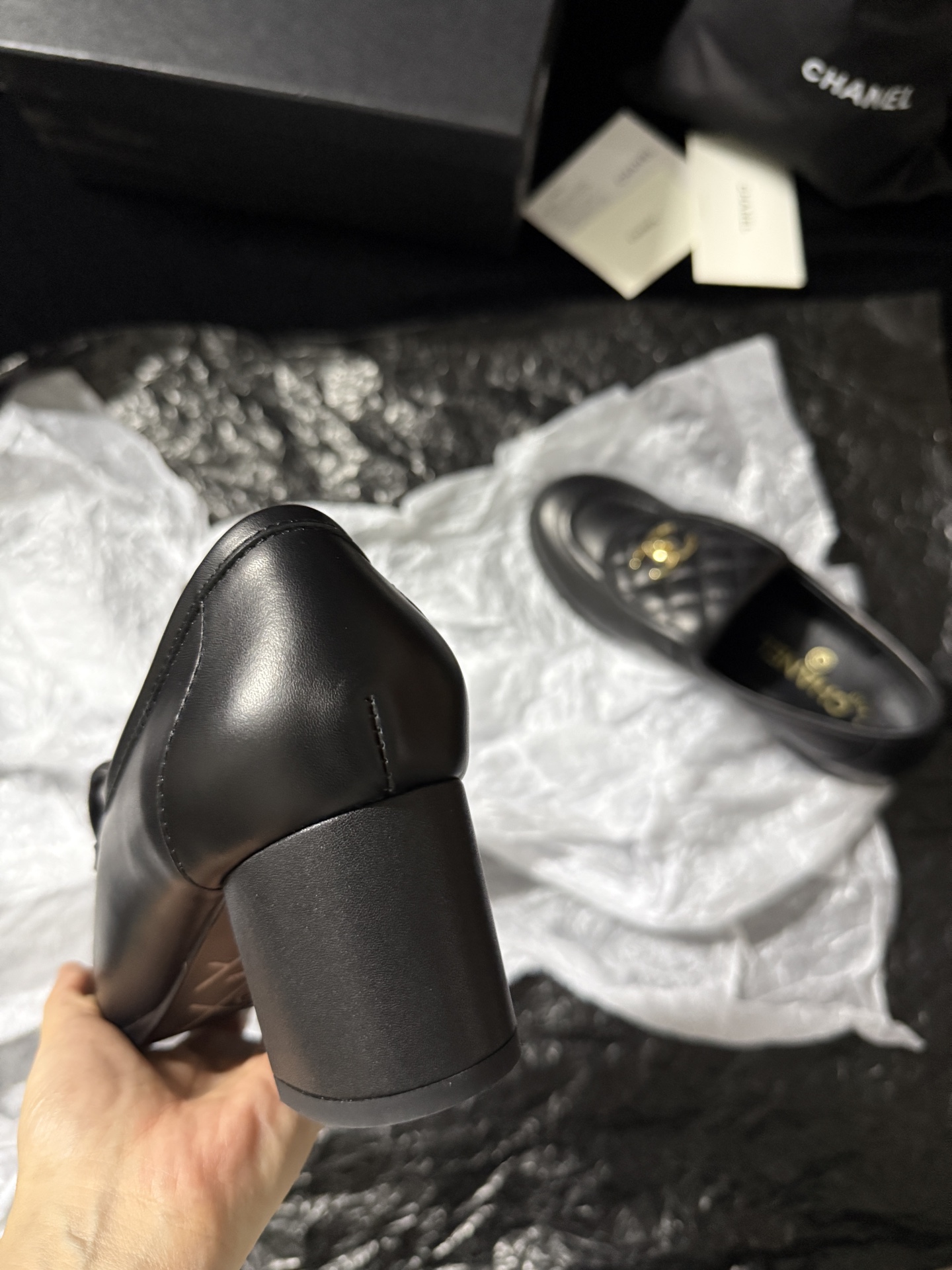 Chanel Quilted Loafers