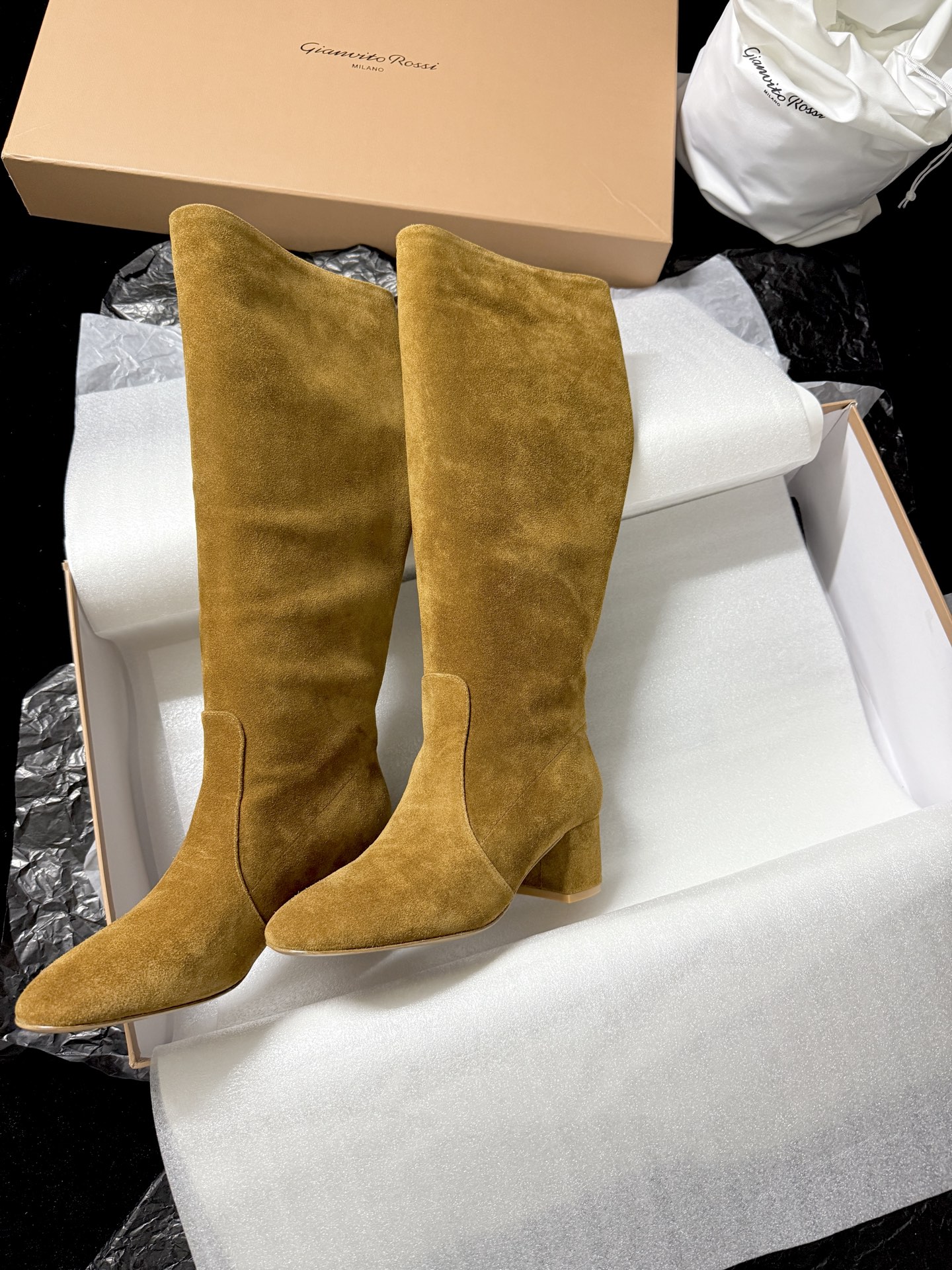 Gianvito Rossi Suede Ankle Boots