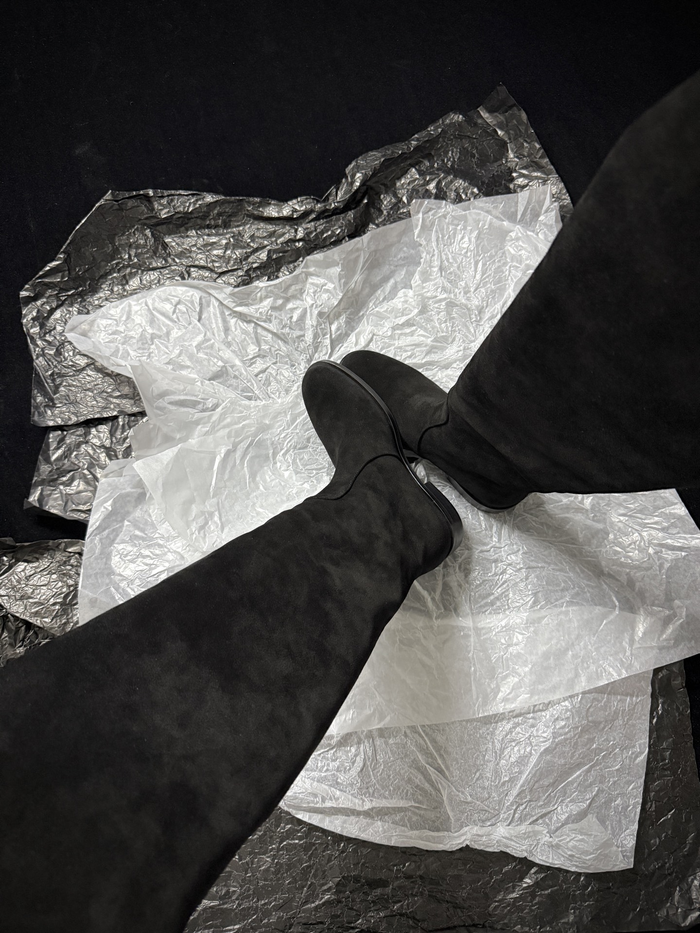 Gianvito Rossi Suede Over-the-Knee Boots