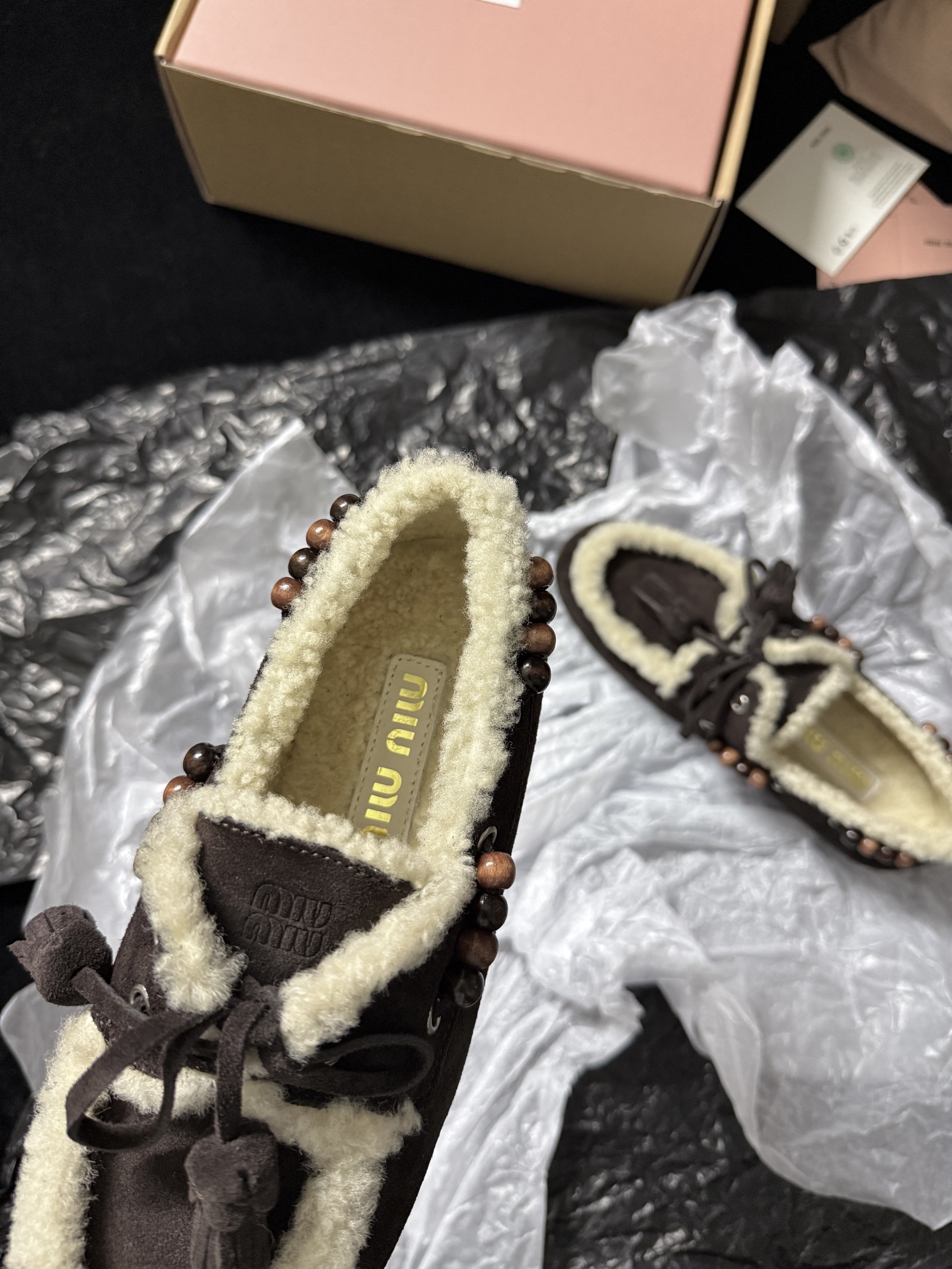 Miu Miu Wool Loafers