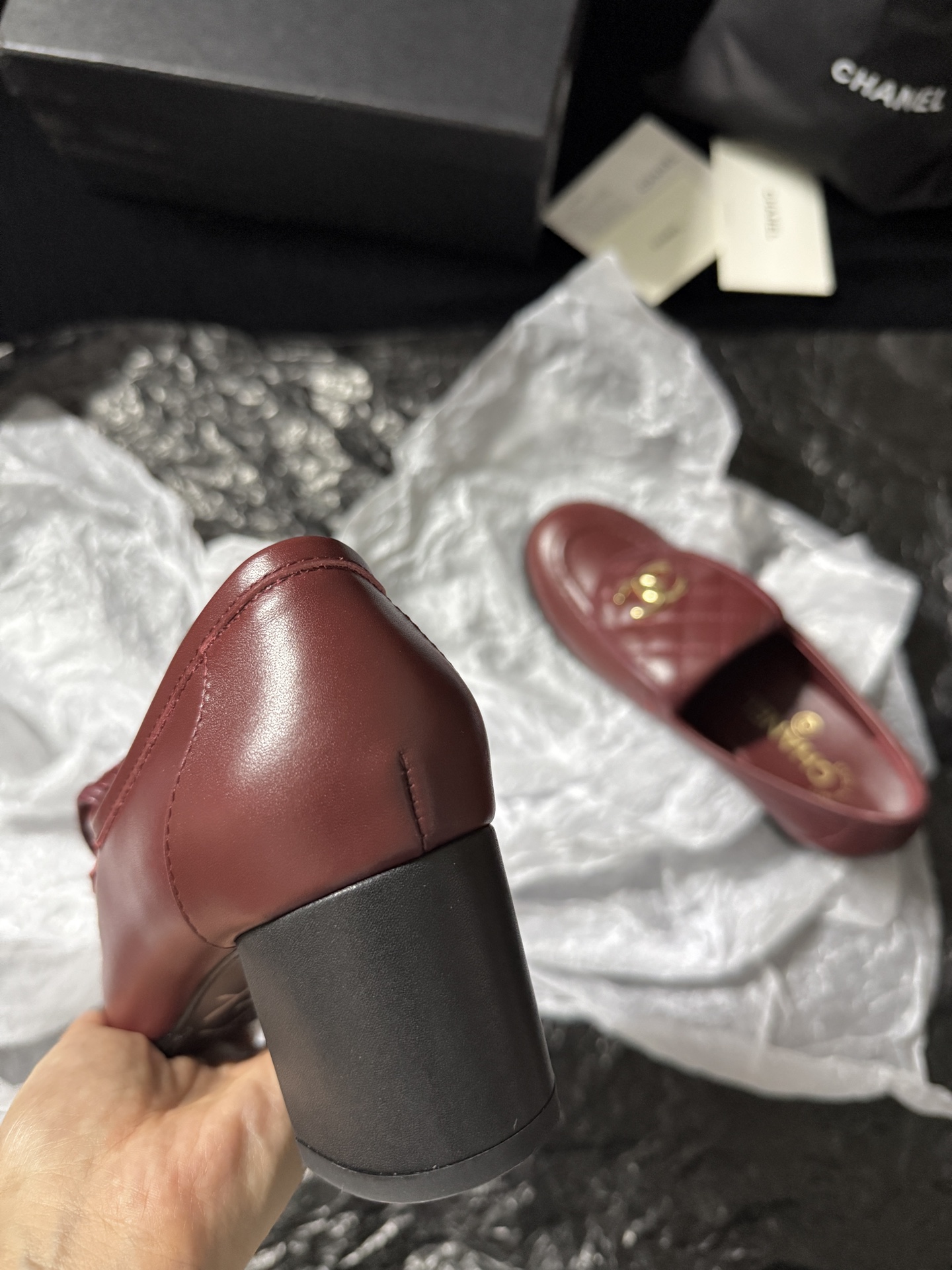 Chanel Quilted Loafers