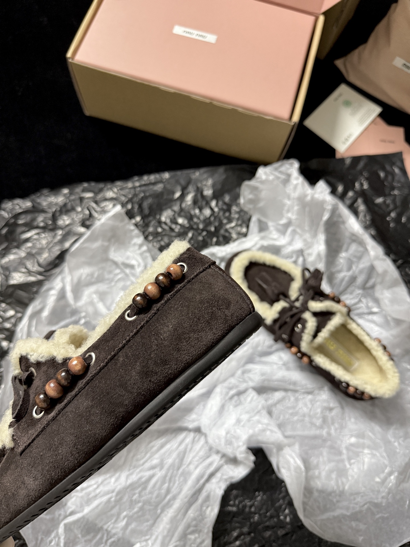 Miu Miu Wool Loafers