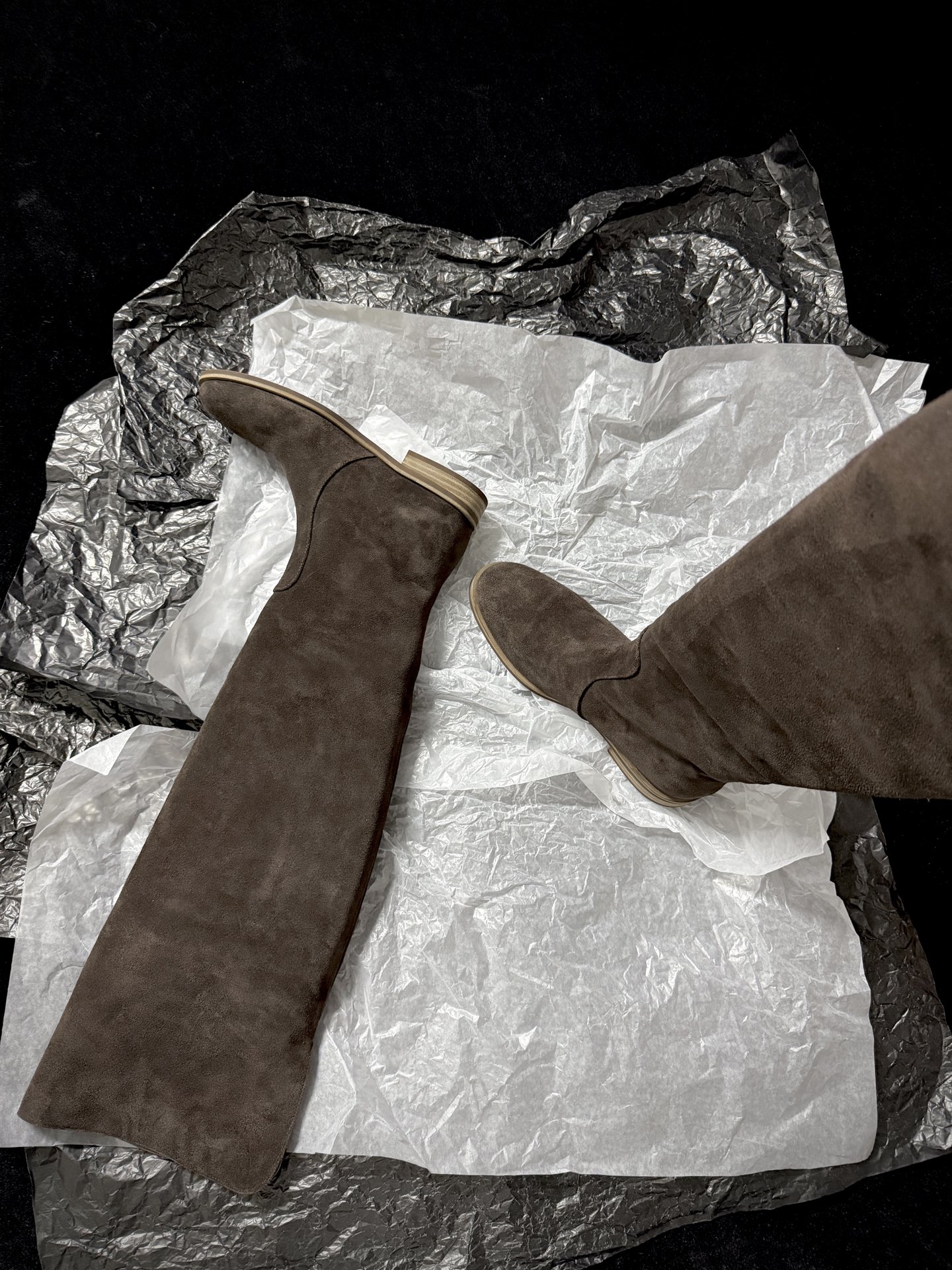 Gianvito Rossi Suede Over-the-Knee Boots