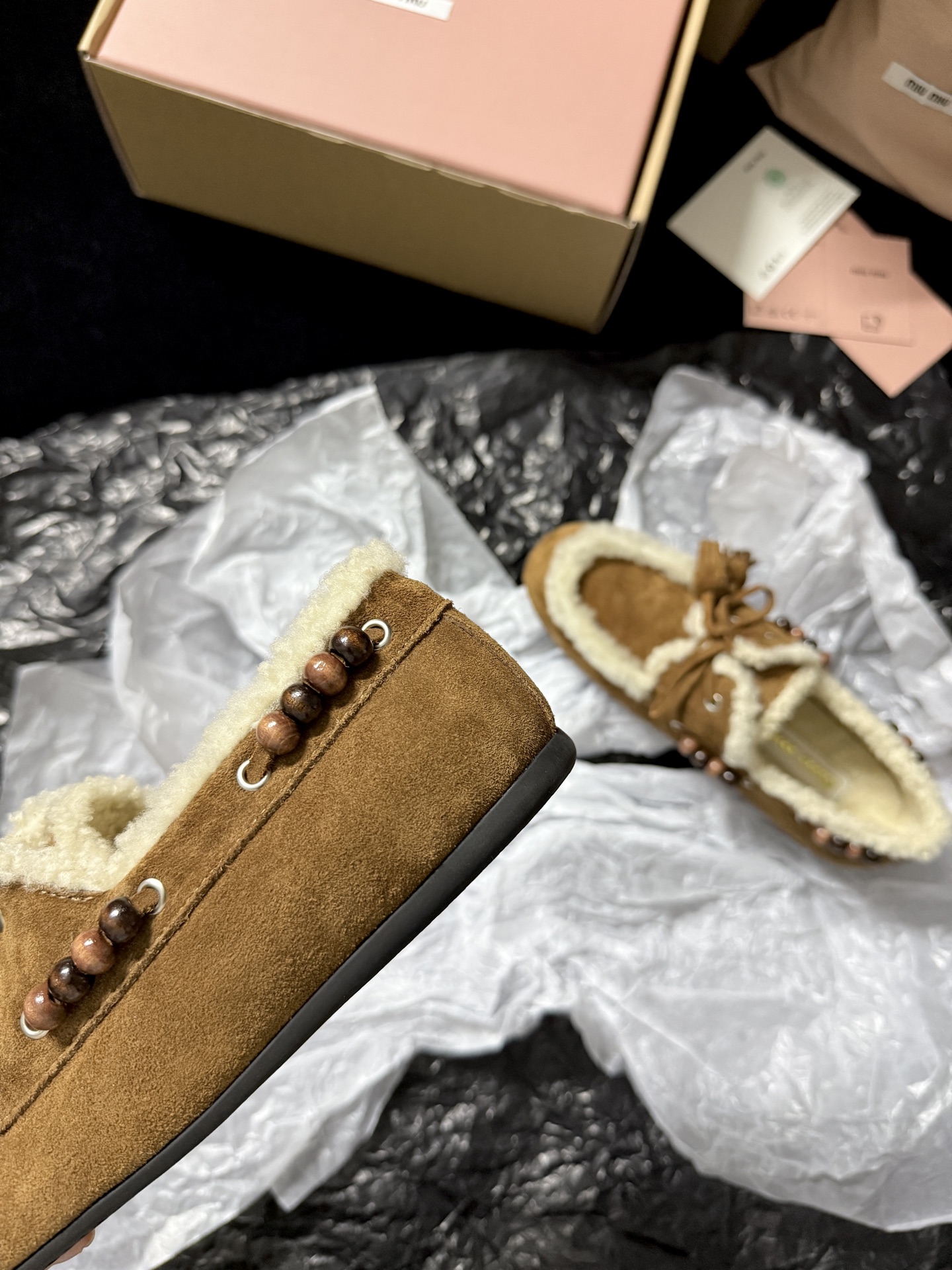 Miu Miu Wool Loafers