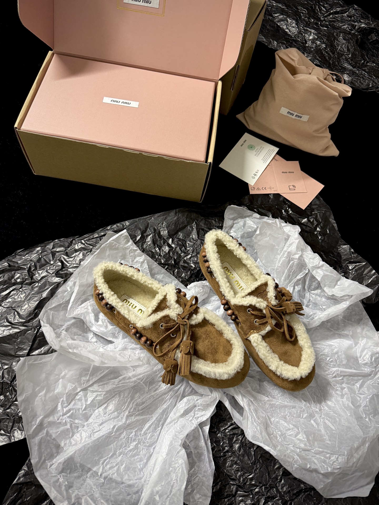 Miu Miu Wool Loafers