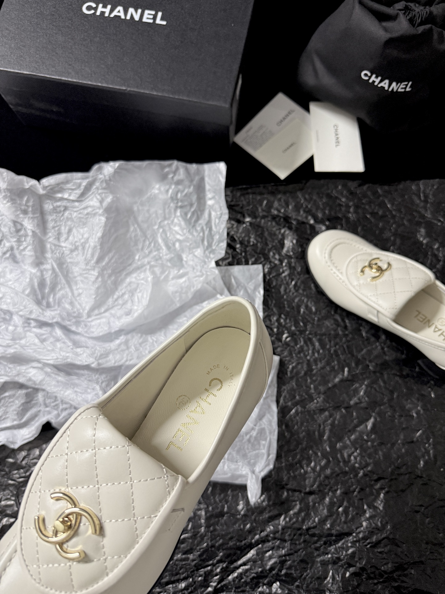 Chanel Quilted Loafers