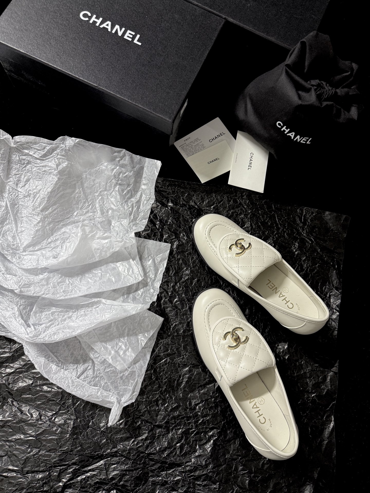 Chanel Quilted Loafers