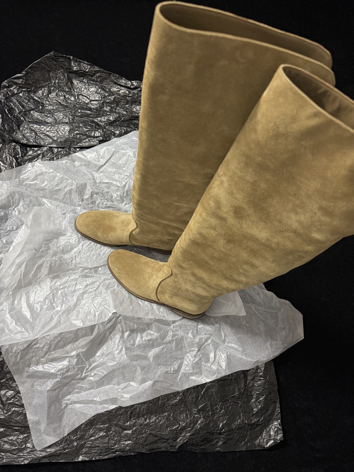 Gianvito Rossi Suede Over-the-Knee Boots