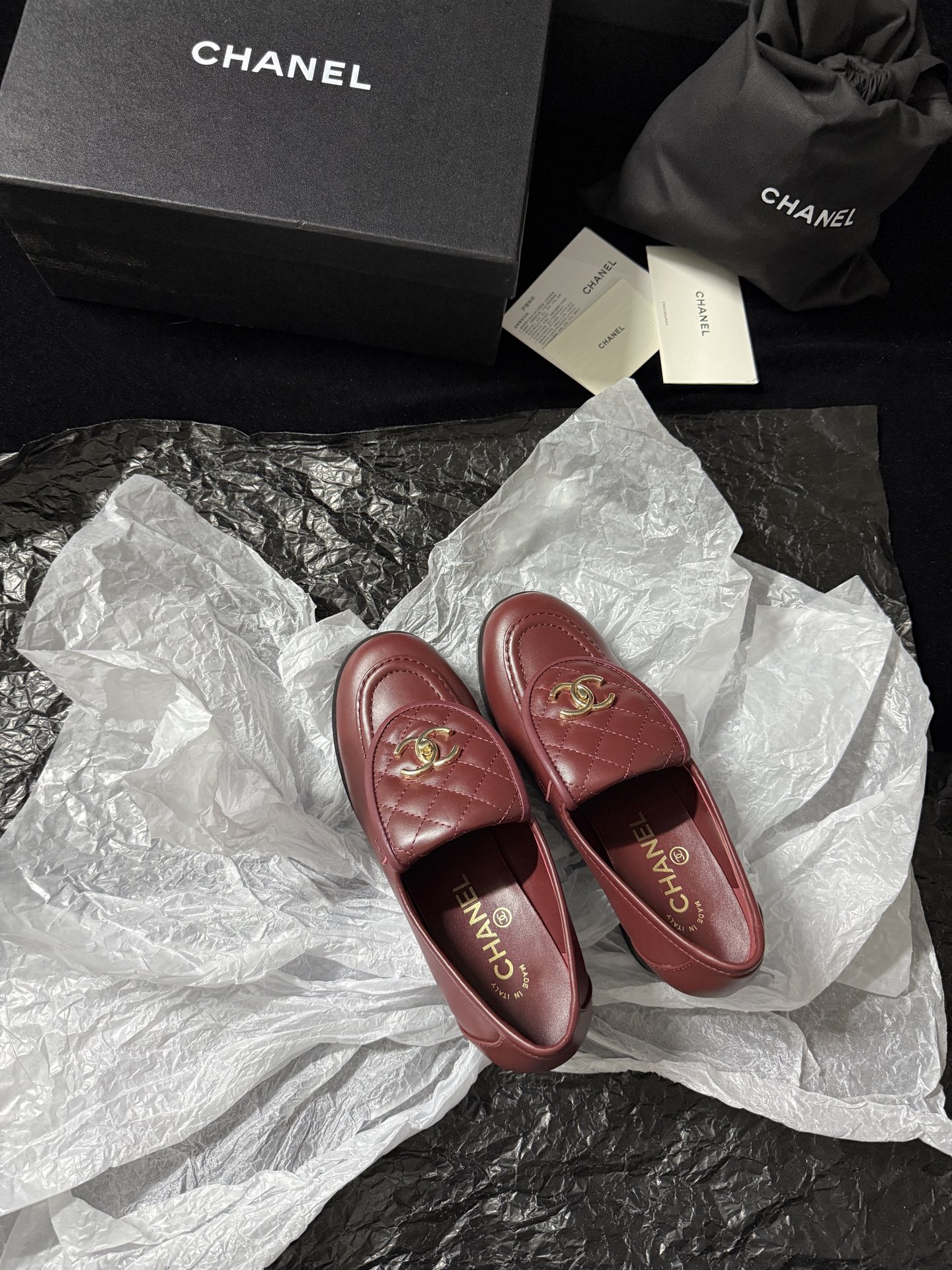 Chanel Quilted Loafers