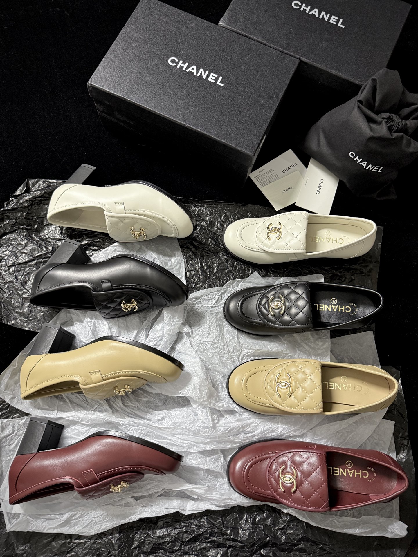 Chanel Quilted Loafers