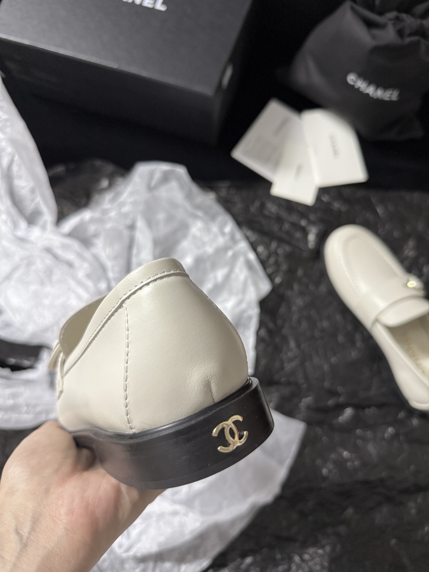 Chanel Glossy Loafers