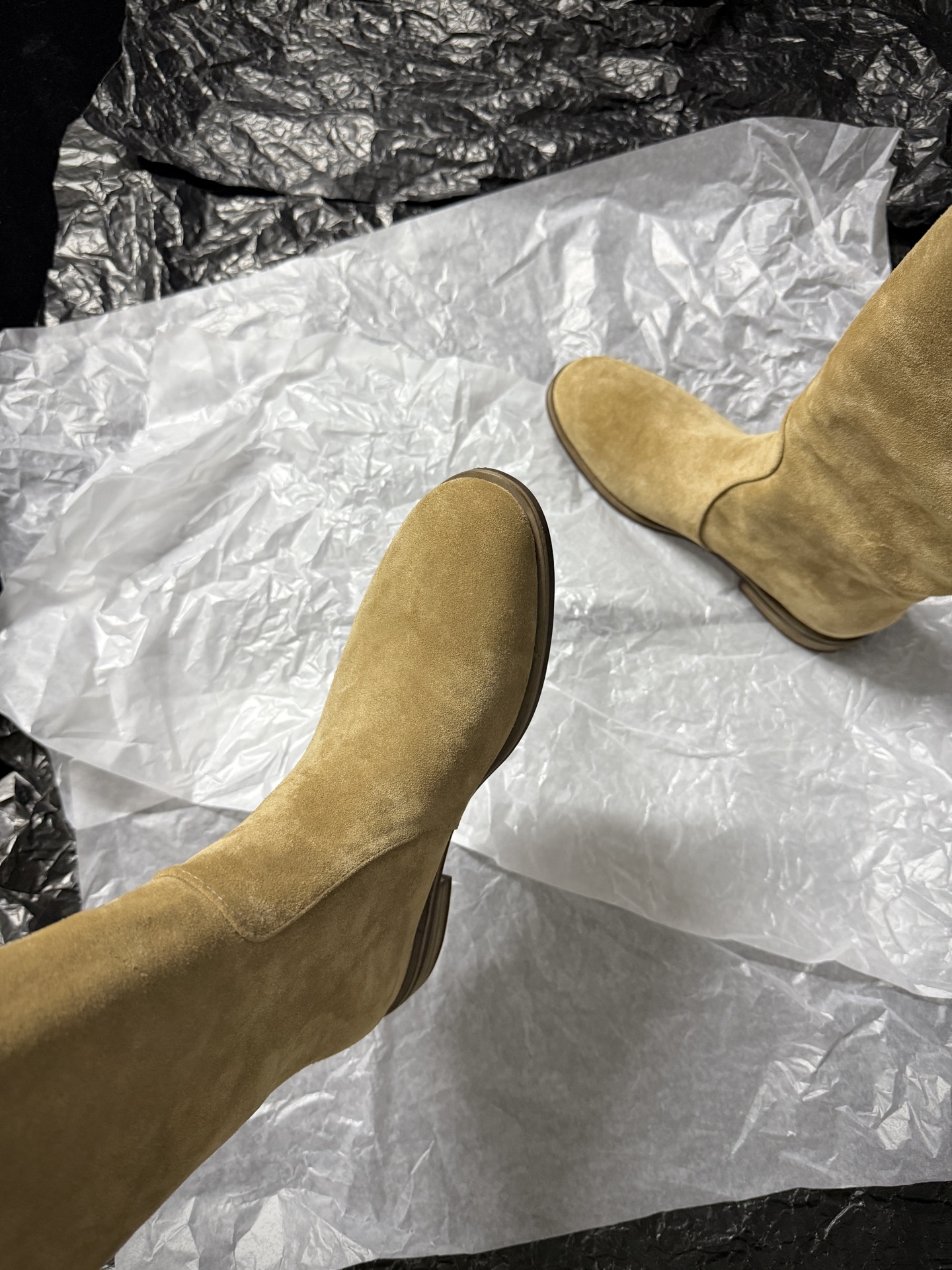 Gianvito Rossi Suede Over-the-Knee Boots