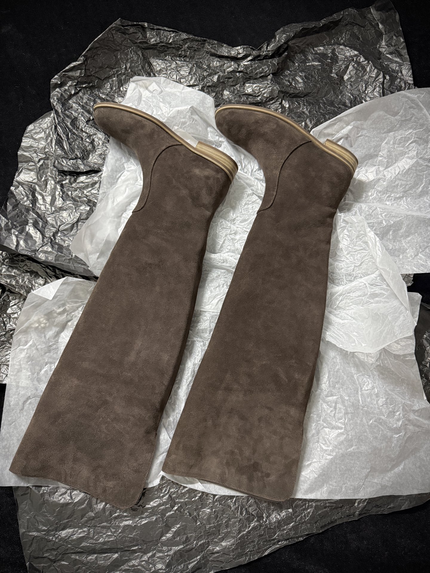 Gianvito Rossi Suede Over-the-Knee Boots