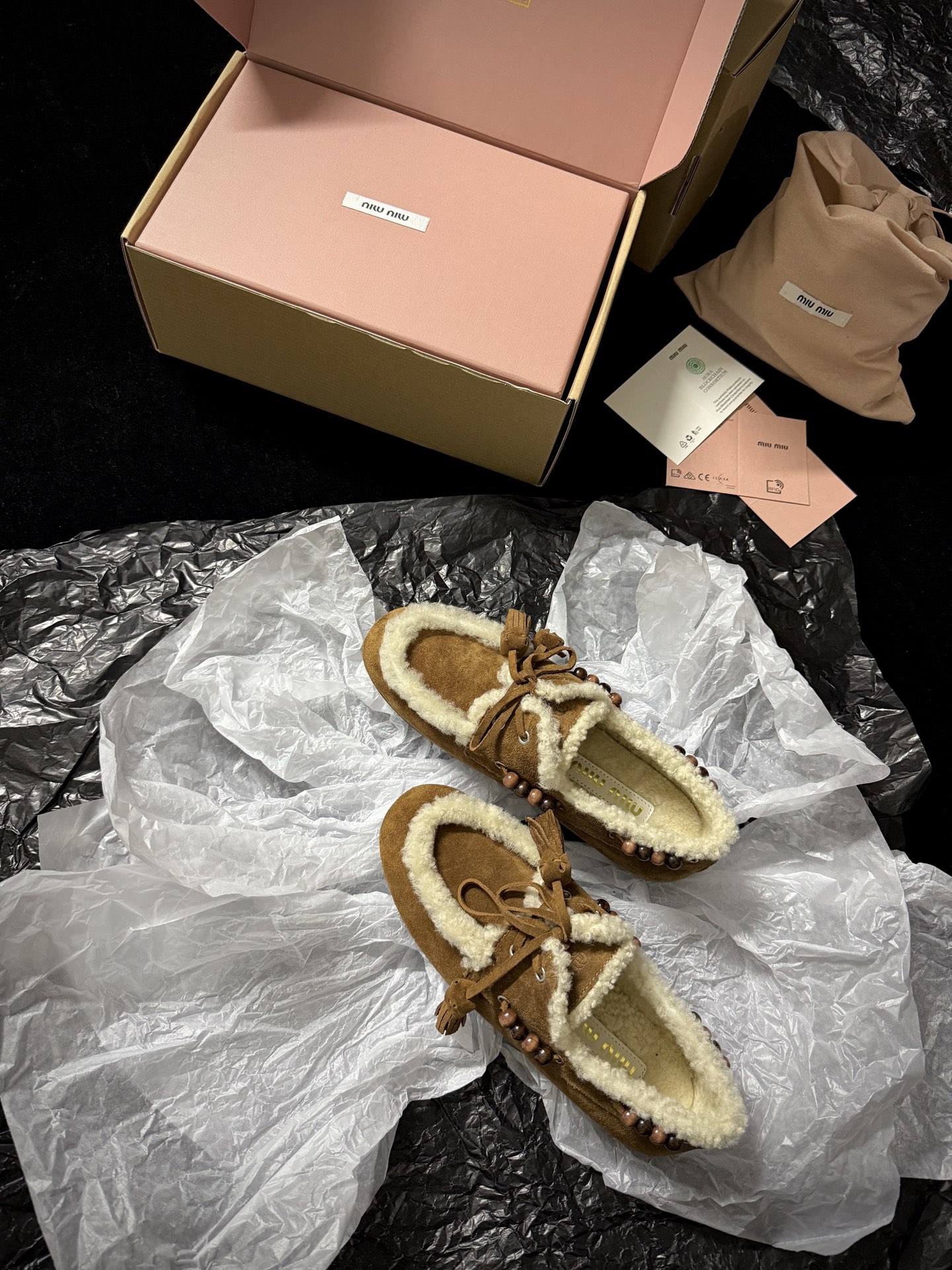 Miu Miu Wool Loafers