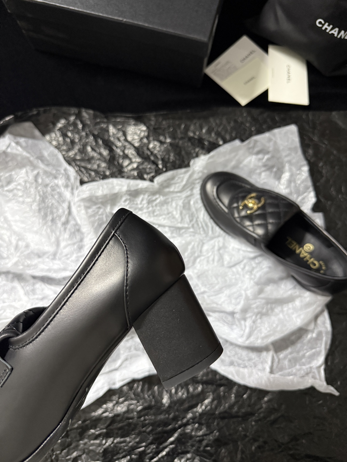 Chanel Quilted Loafers