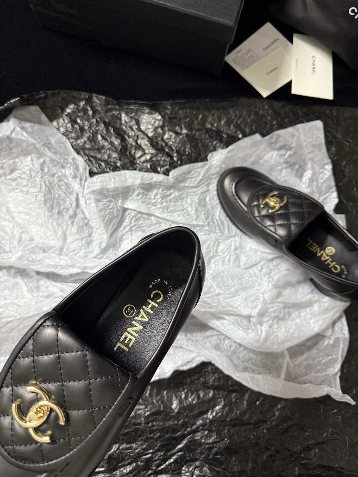 Chanel Quilted Loafers