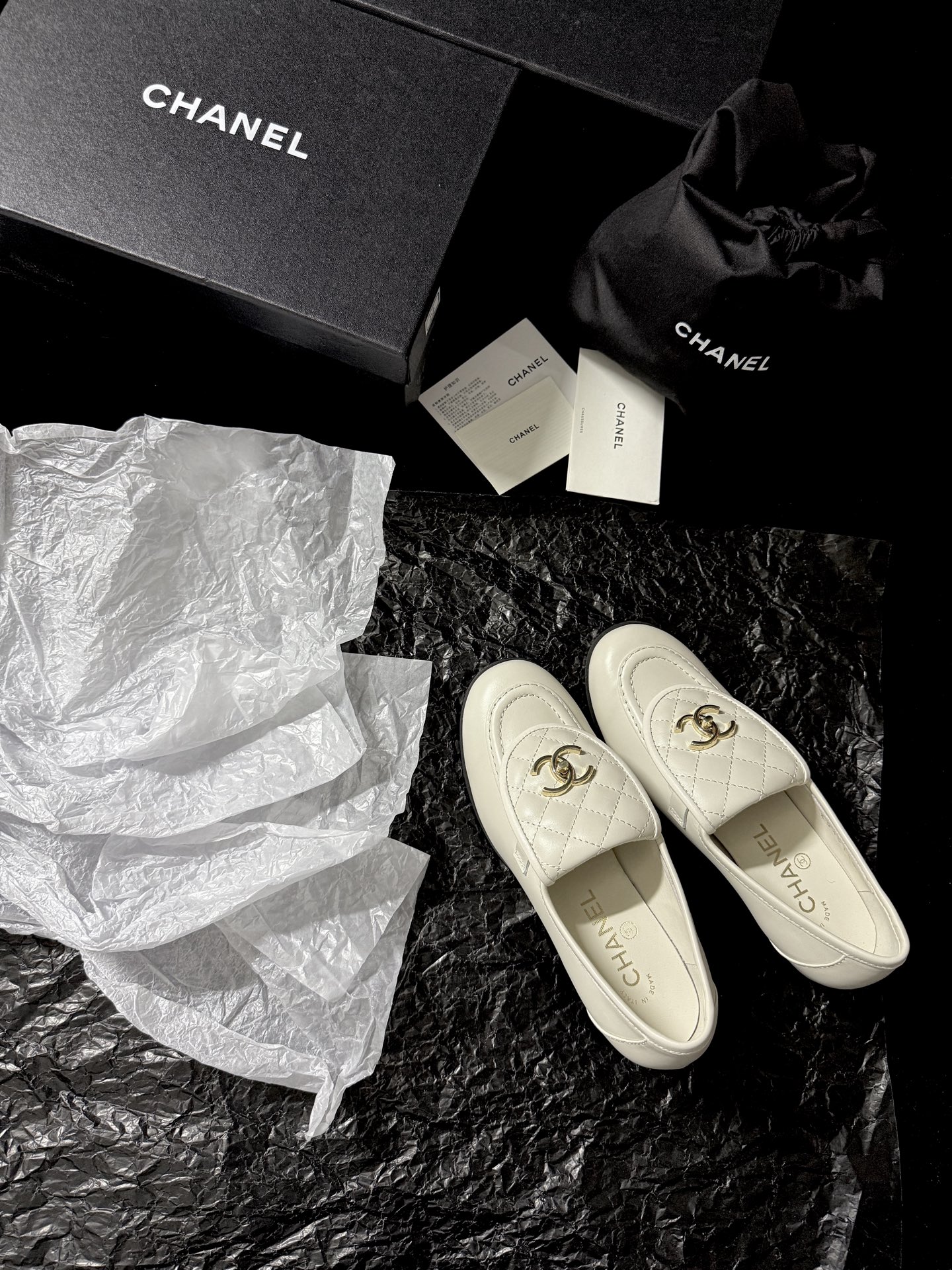 Chanel Quilted Loafers