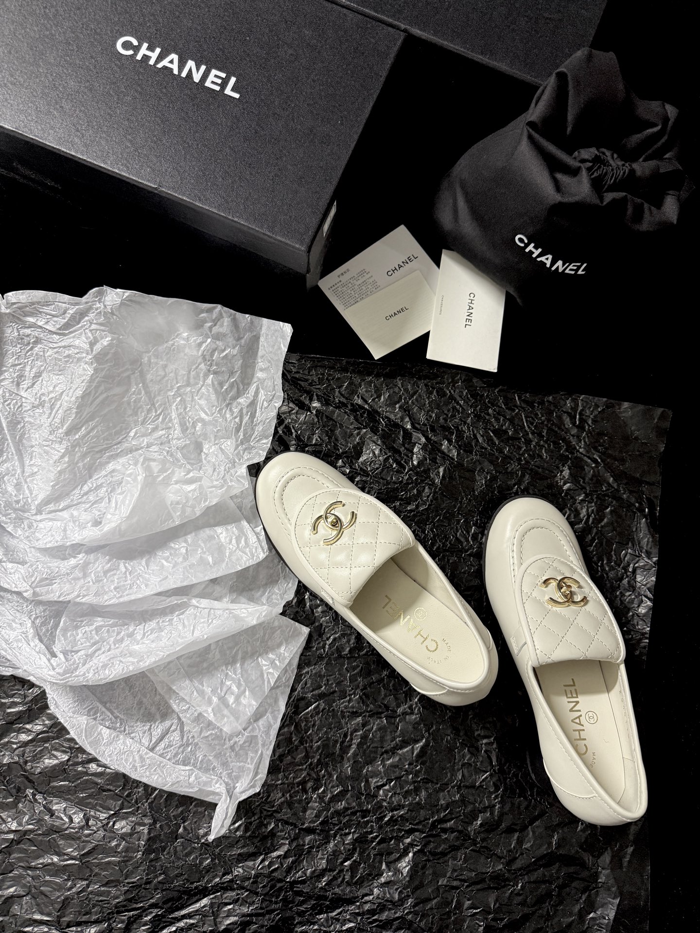 Chanel Quilted Loafers