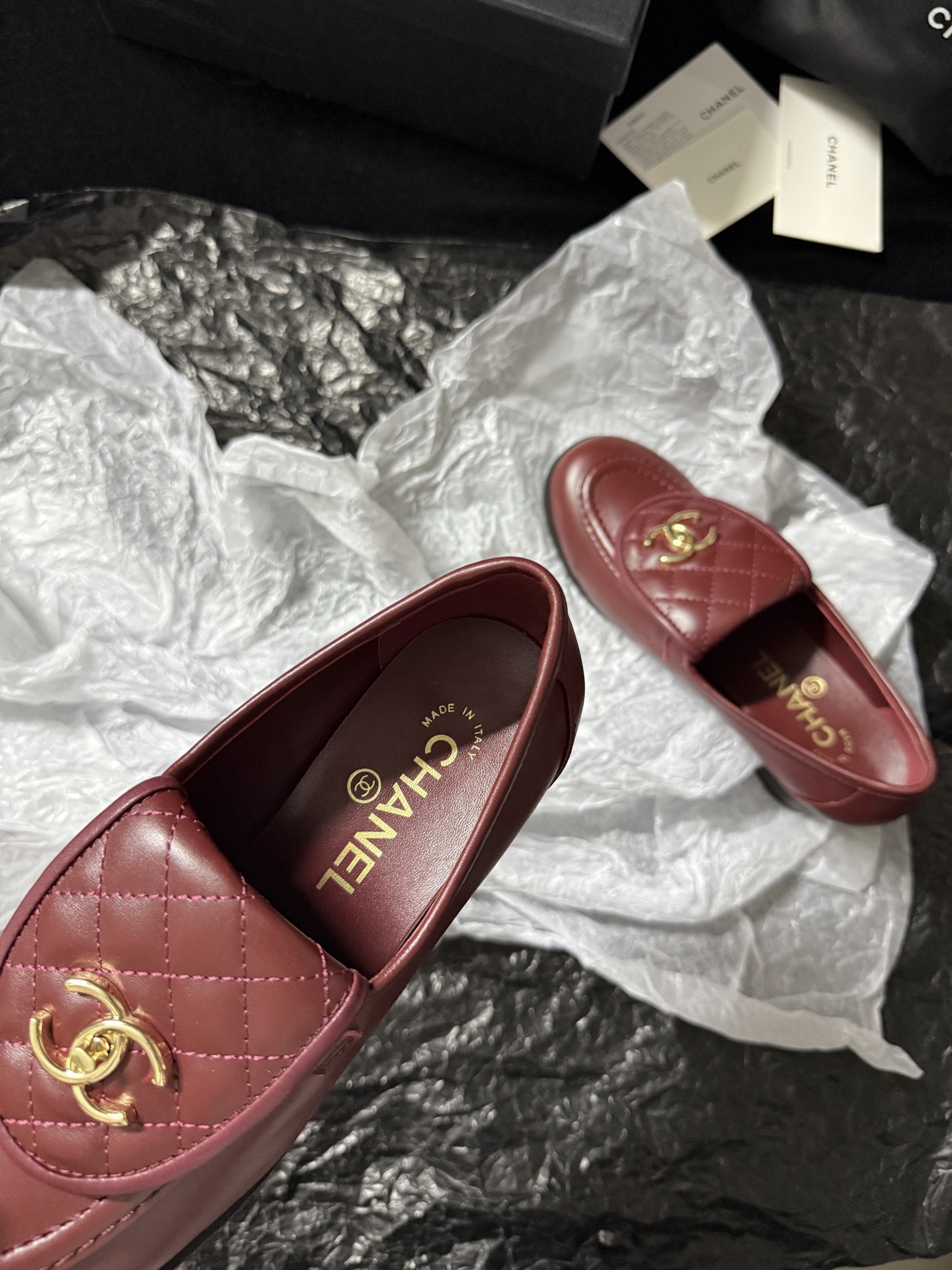 Chanel Quilted Loafers