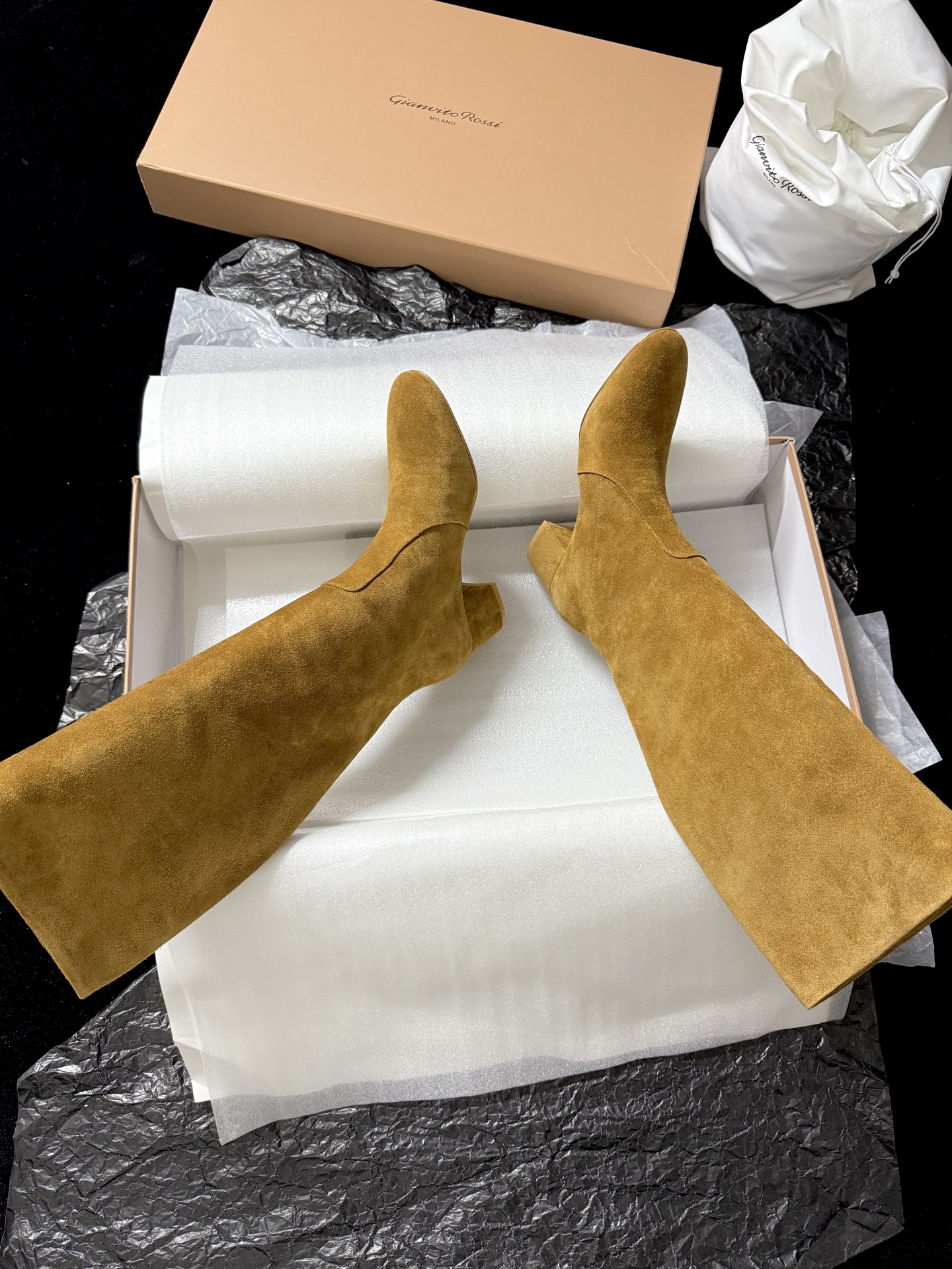 Gianvito Rossi Suede Ankle Boots