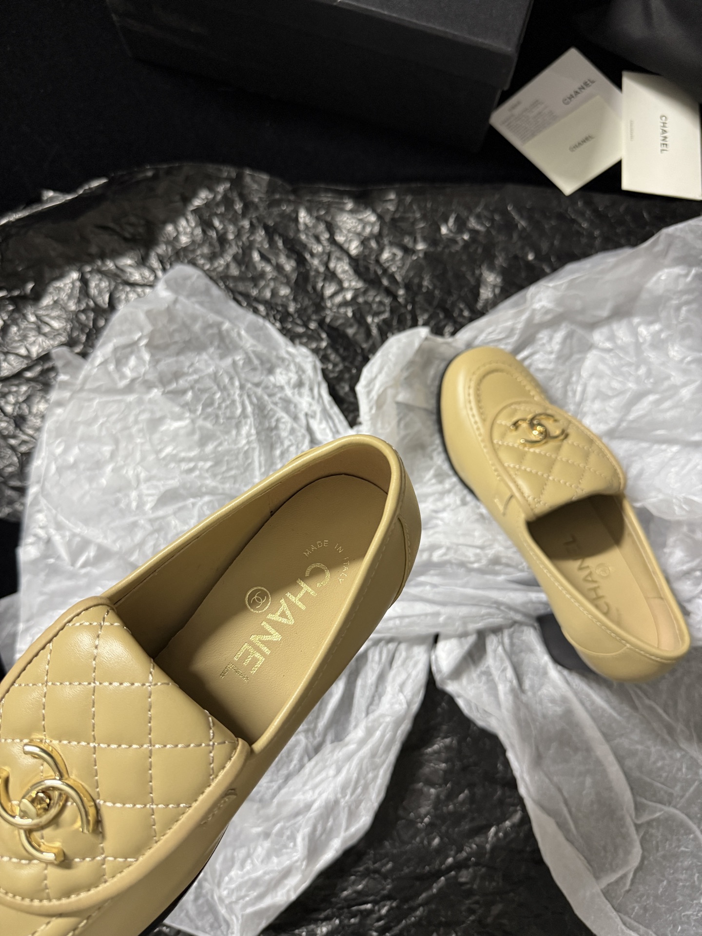 Chanel Quilted Loafers