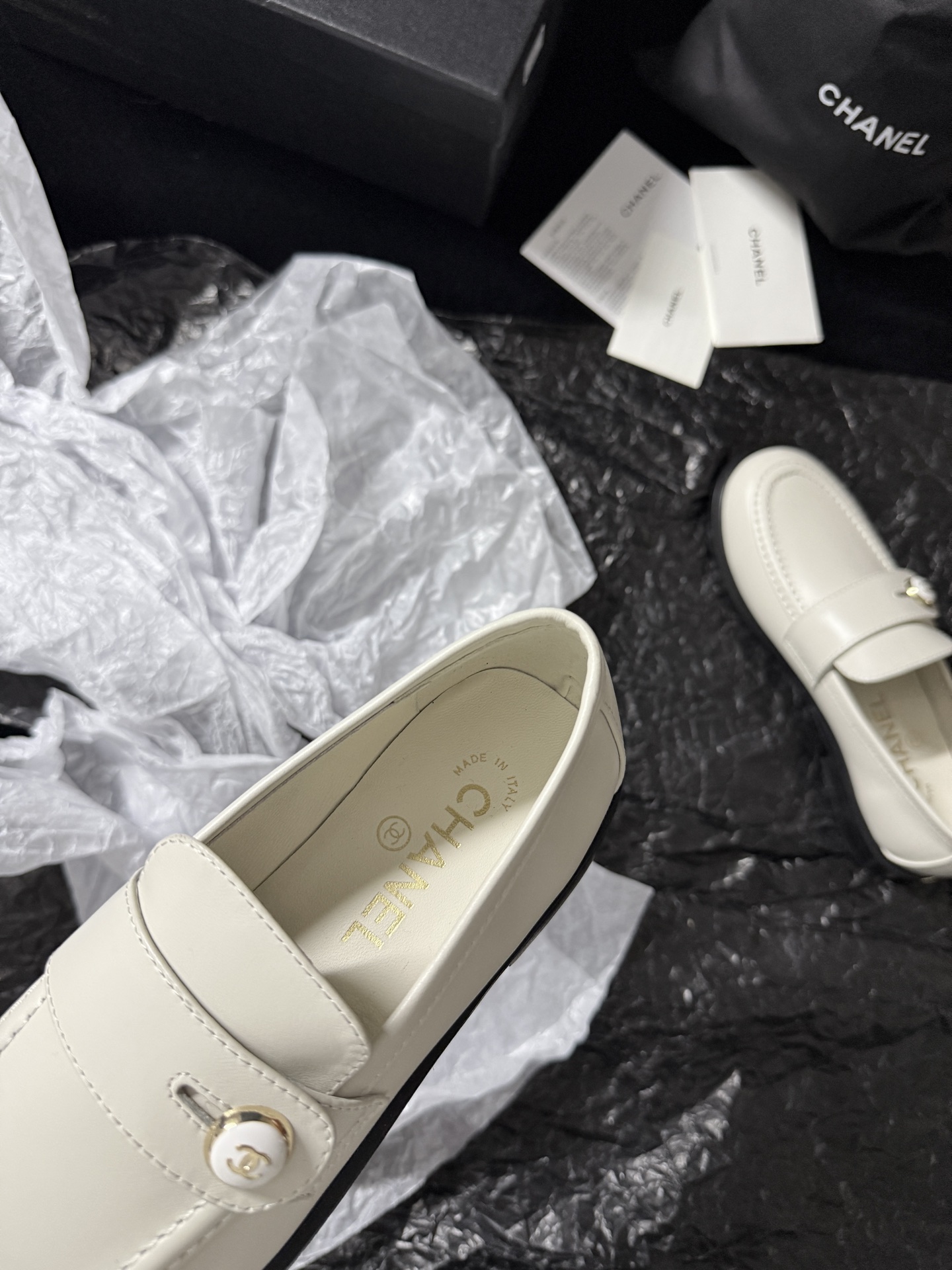 Chanel Glossy Loafers