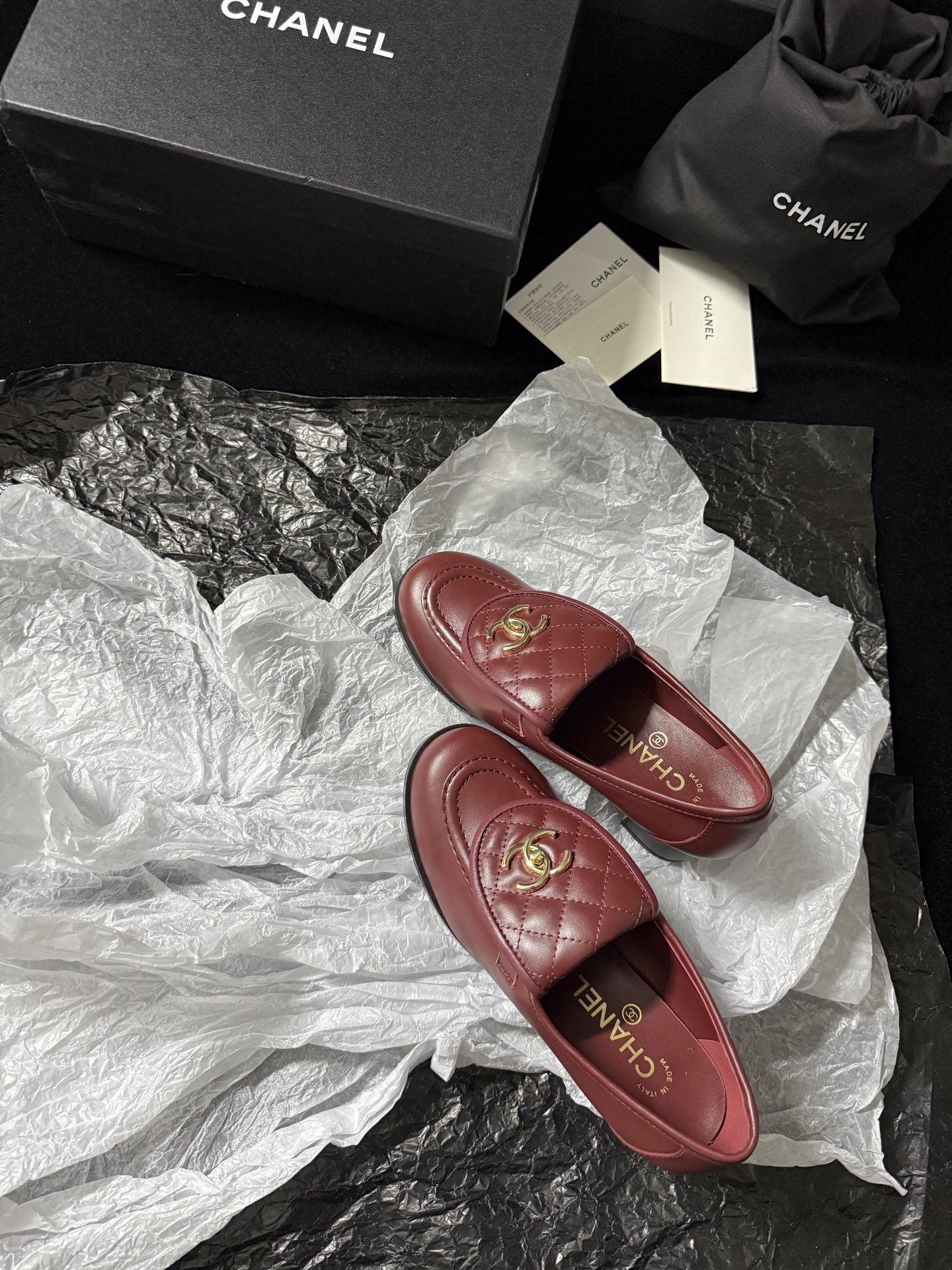 Chanel Quilted Loafers