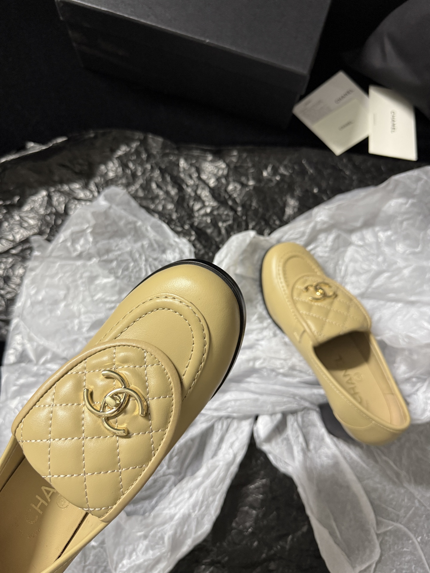 Chanel Quilted Loafers