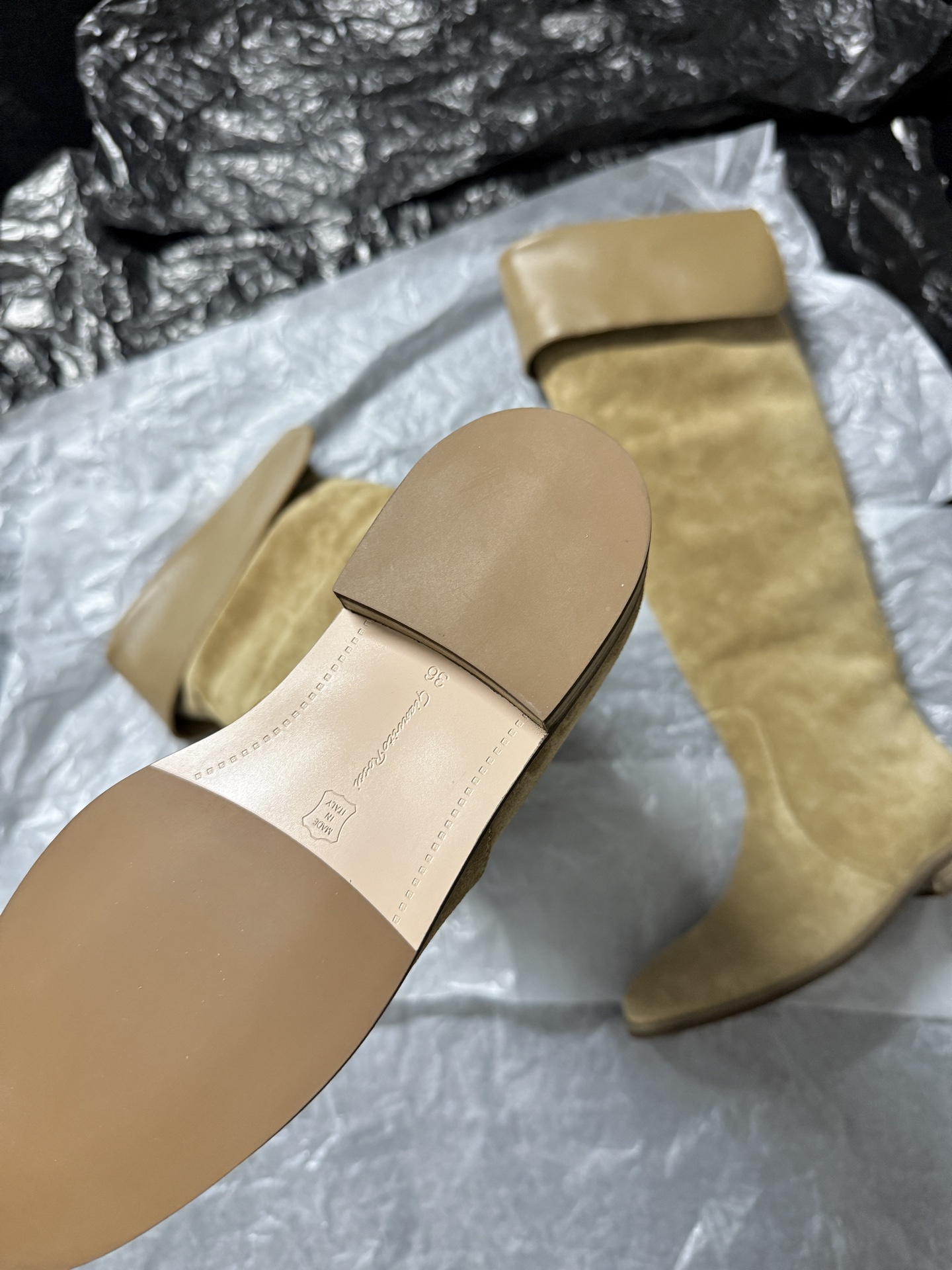 Gianvito Rossi Suede Over-the-Knee Boots