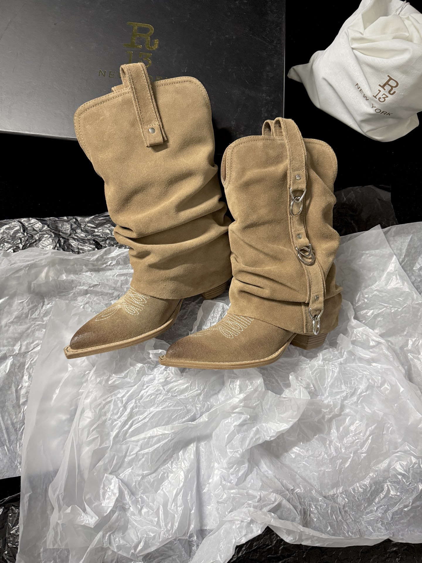 R13 Western Cowboy Boots