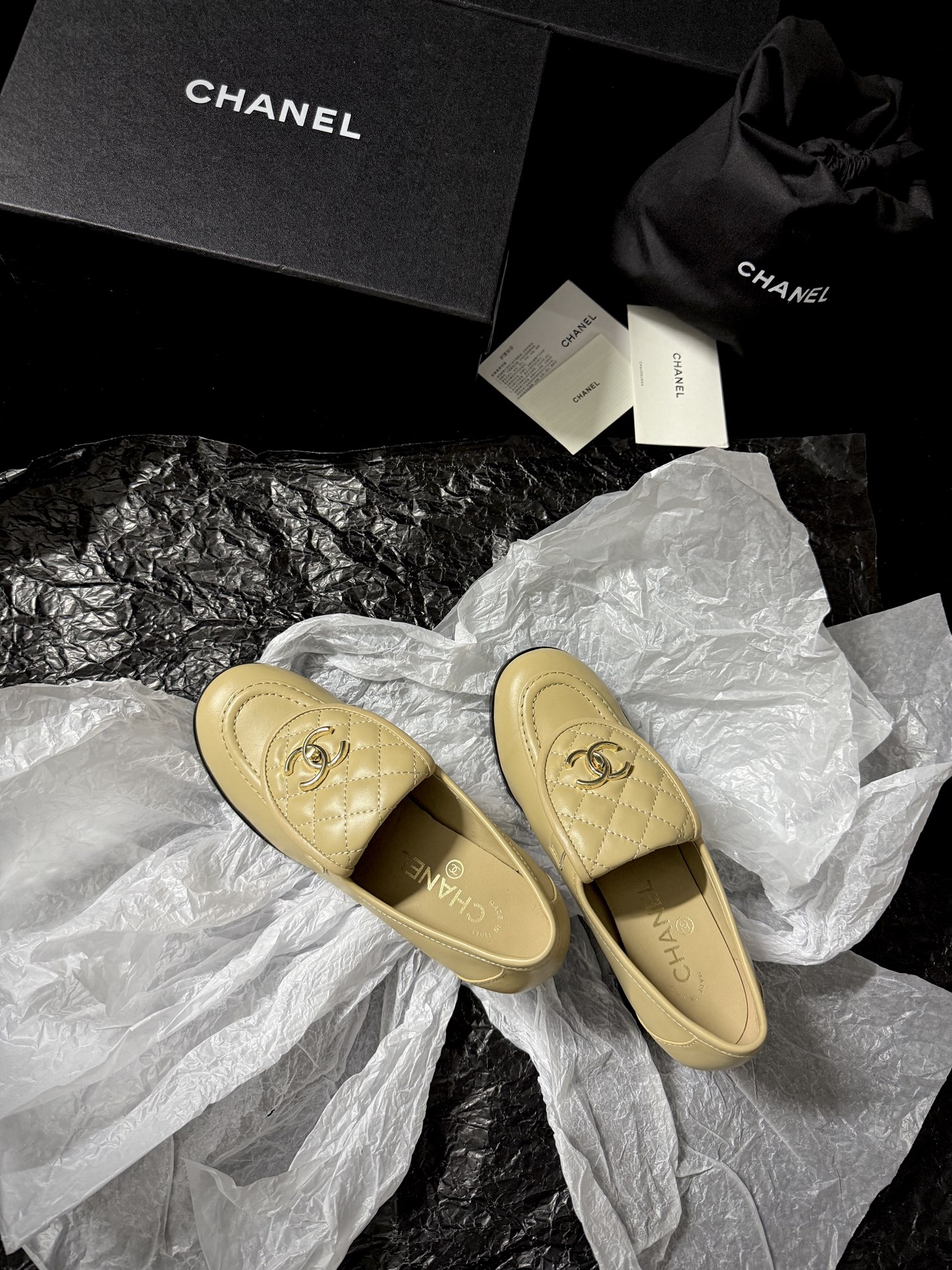 Chanel Quilted Loafers