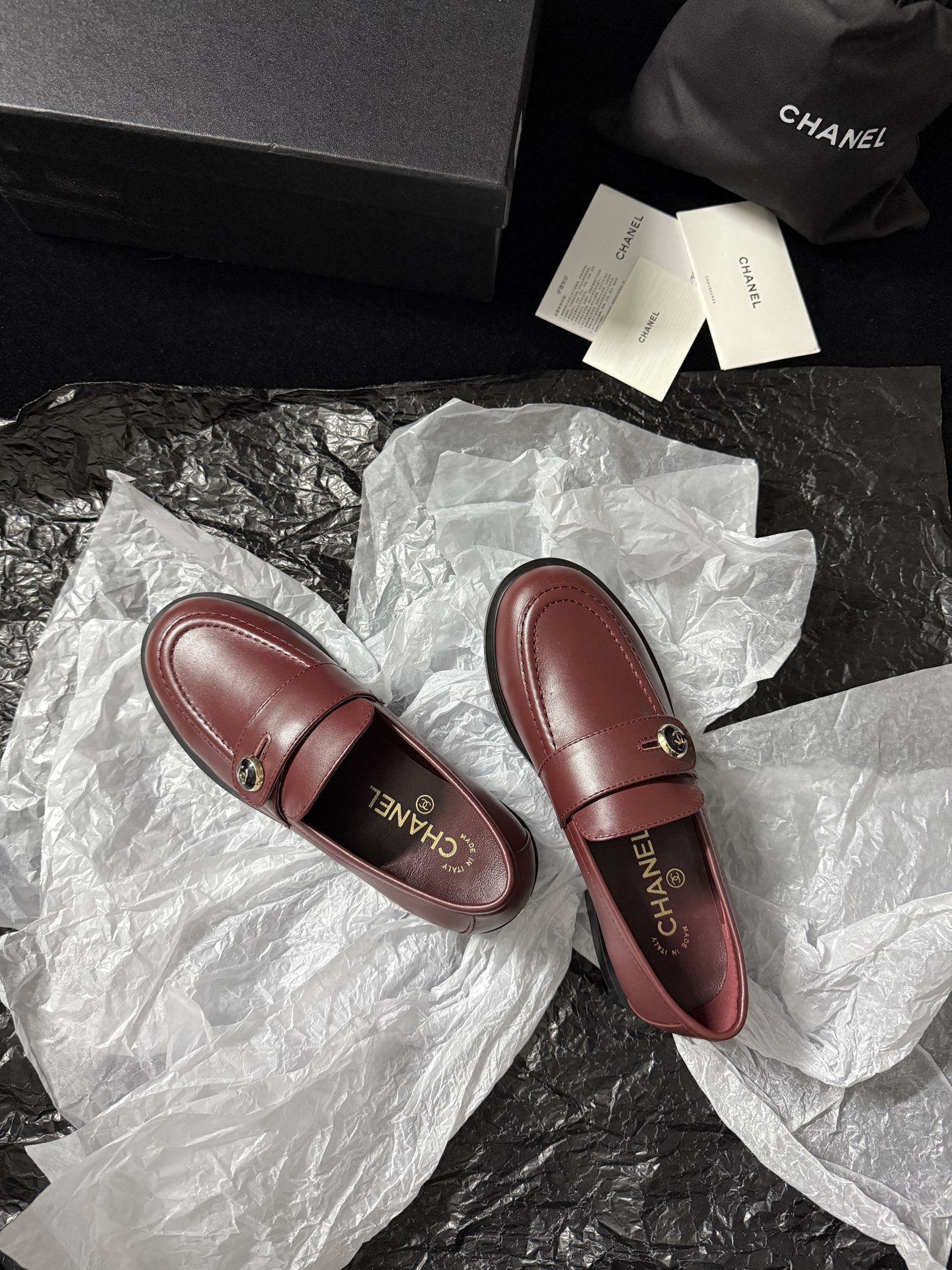 Chanel Glossy Loafers