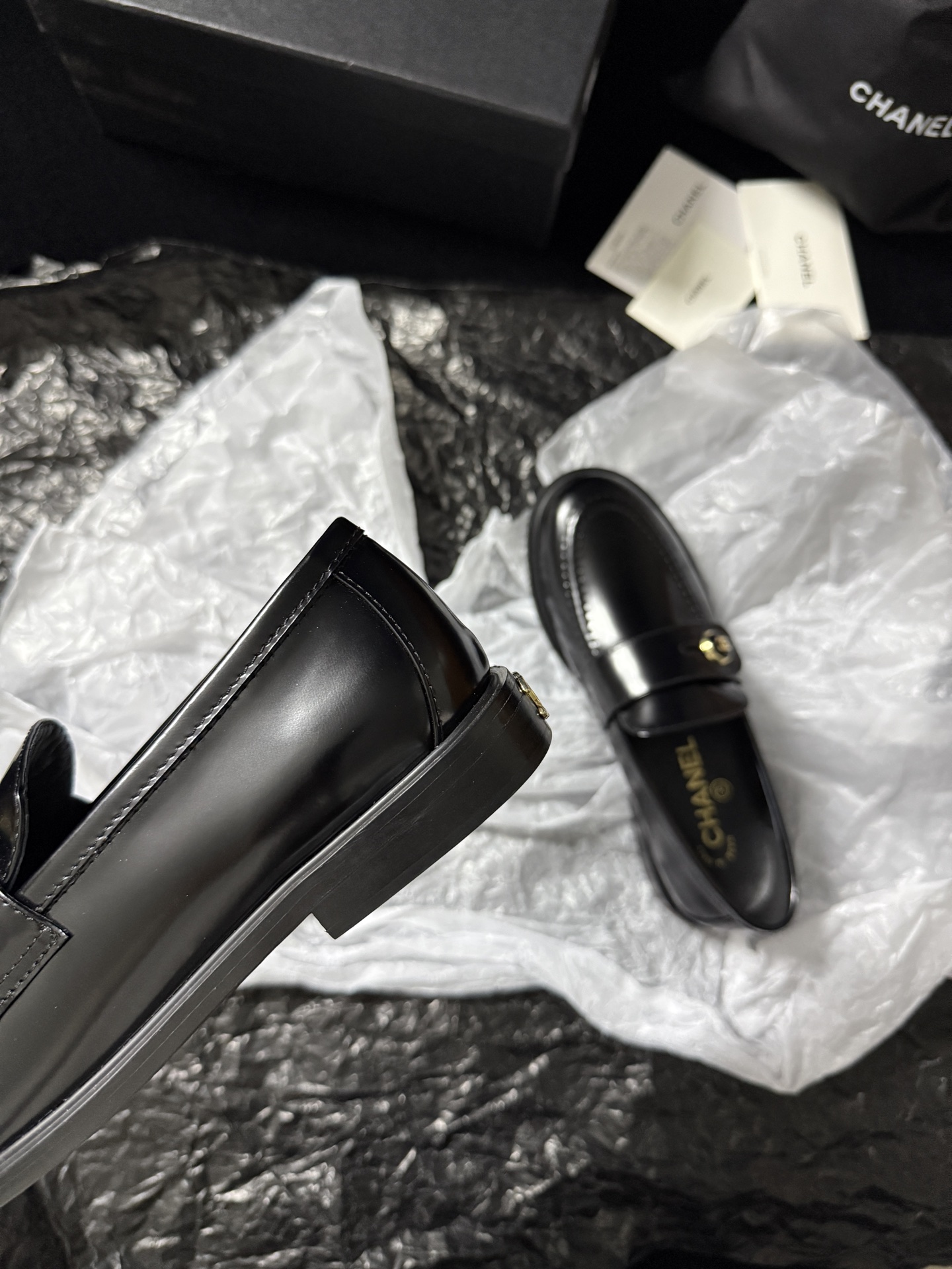 Chanel Glossy Loafers