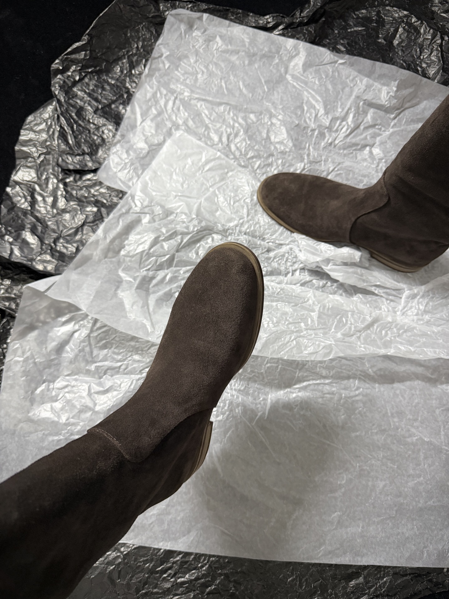 Gianvito Rossi Suede Over-the-Knee Boots