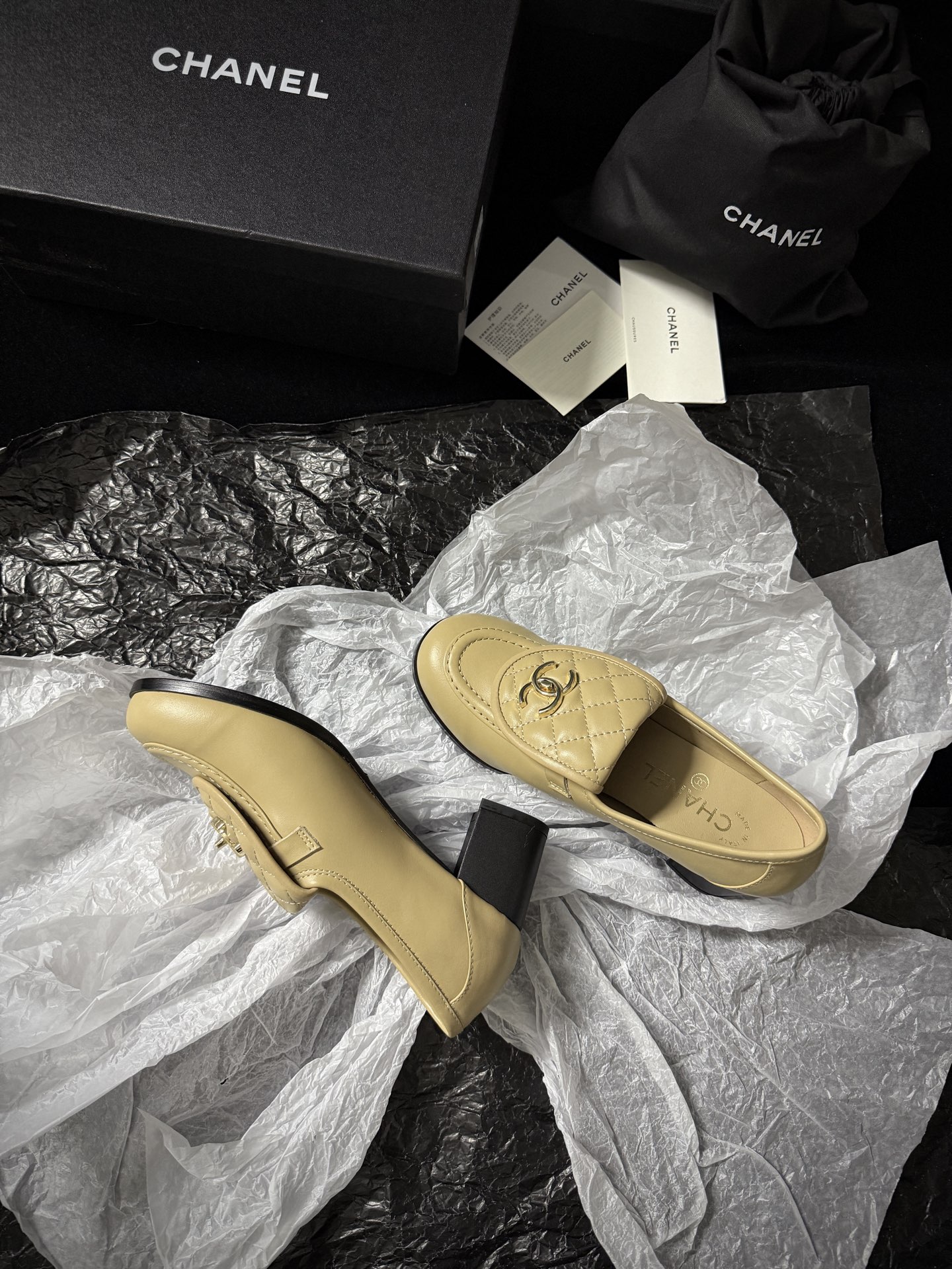 Chanel Quilted Loafers