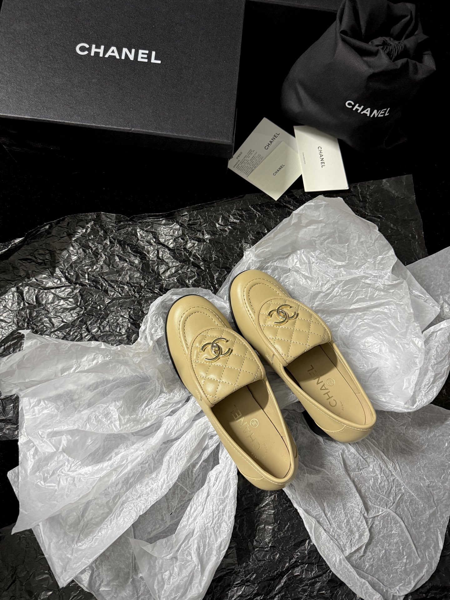 Chanel Quilted Loafers