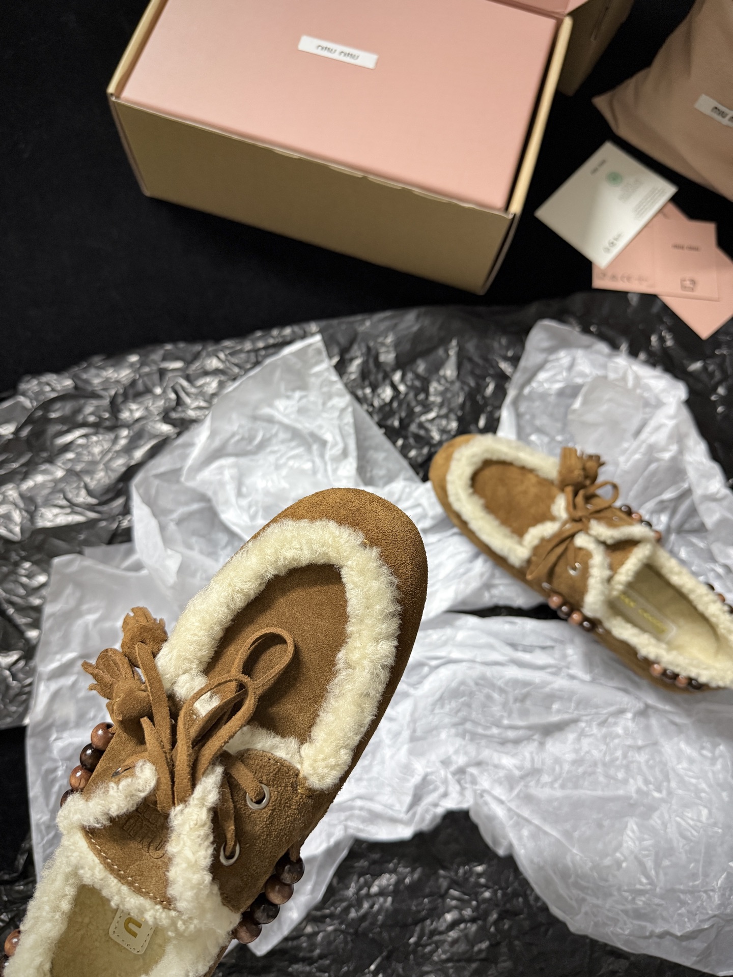 Miu Miu Wool Loafers