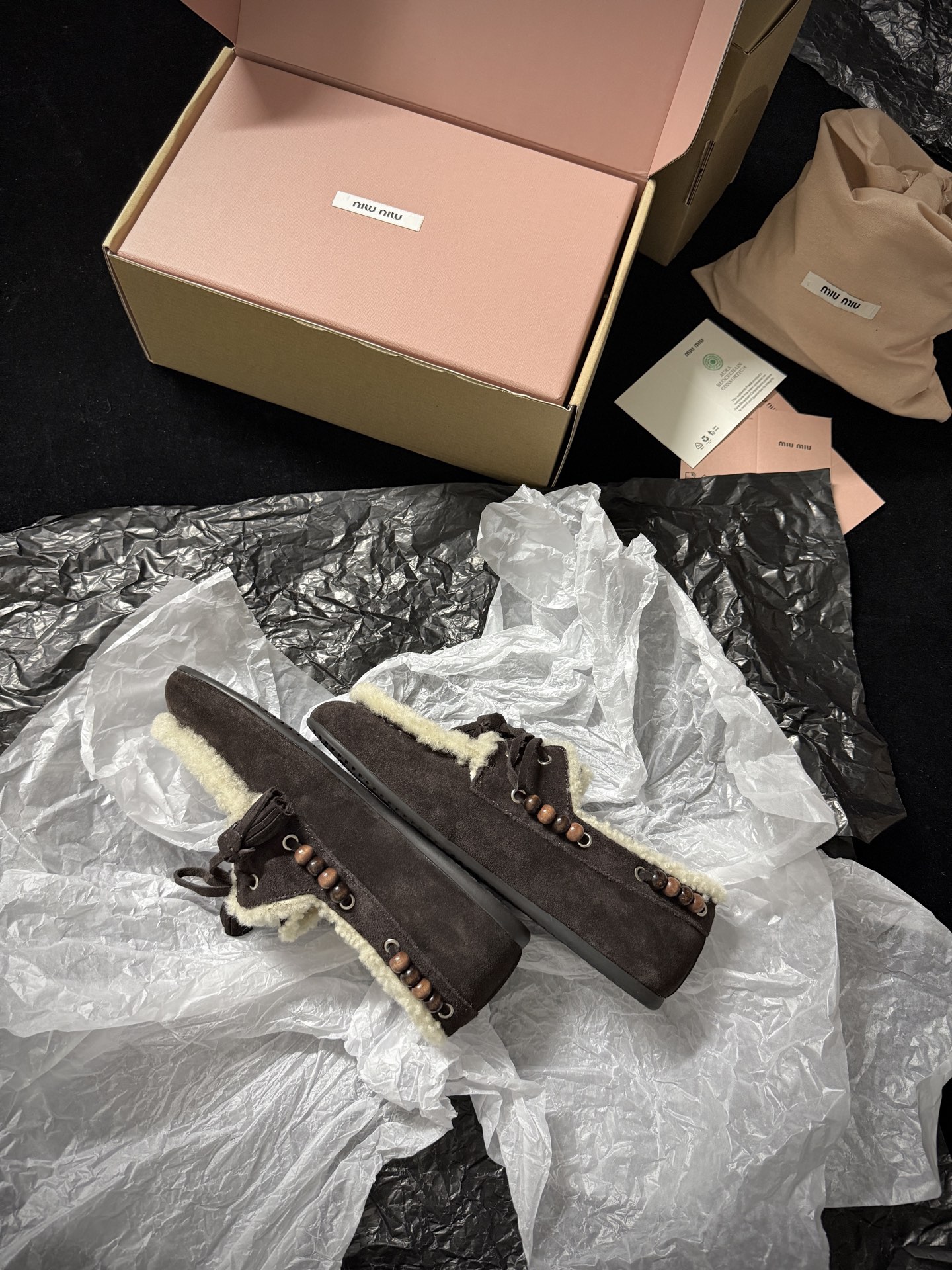 Miu Miu Wool Loafers