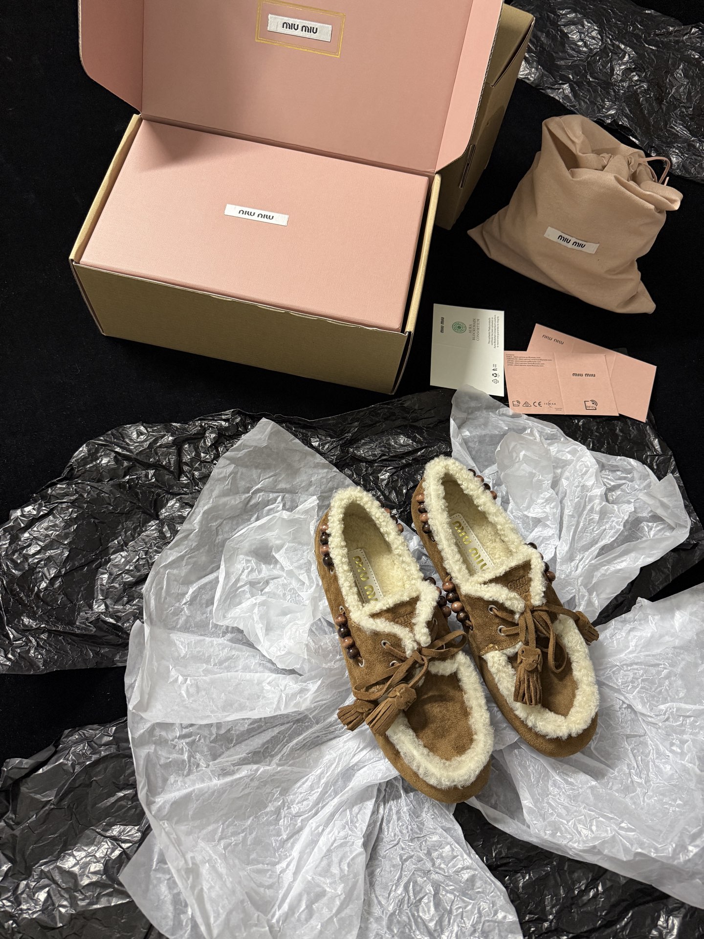 Miu Miu Wool Loafers