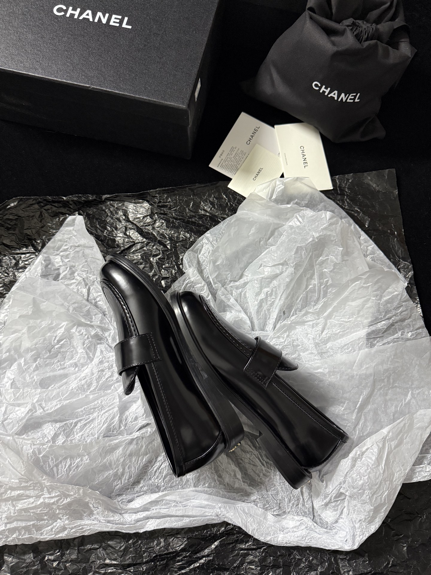 Chanel Glossy Loafers